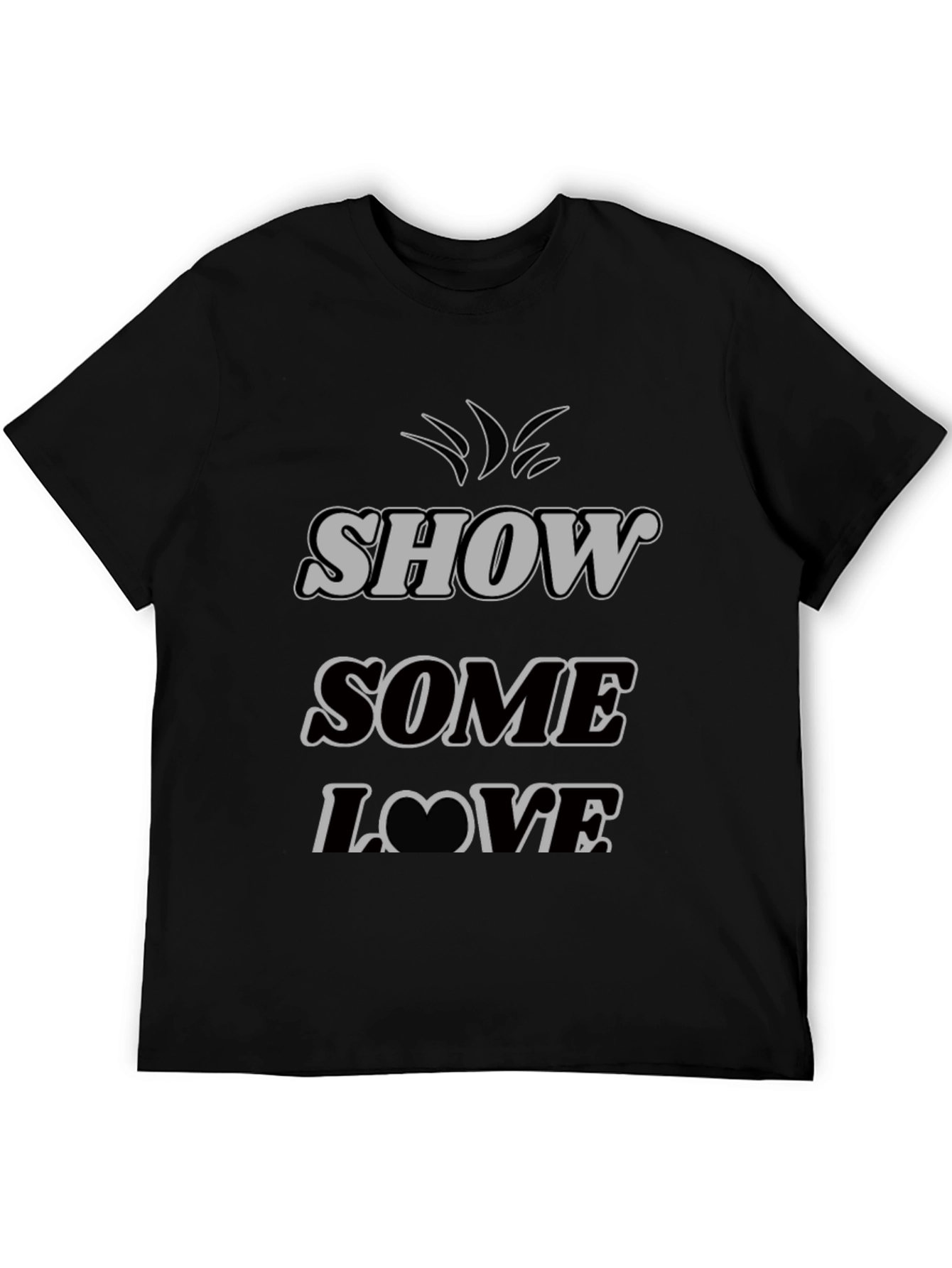 Black Show Some Love Graphic Tee - Black T-Shirt view 5