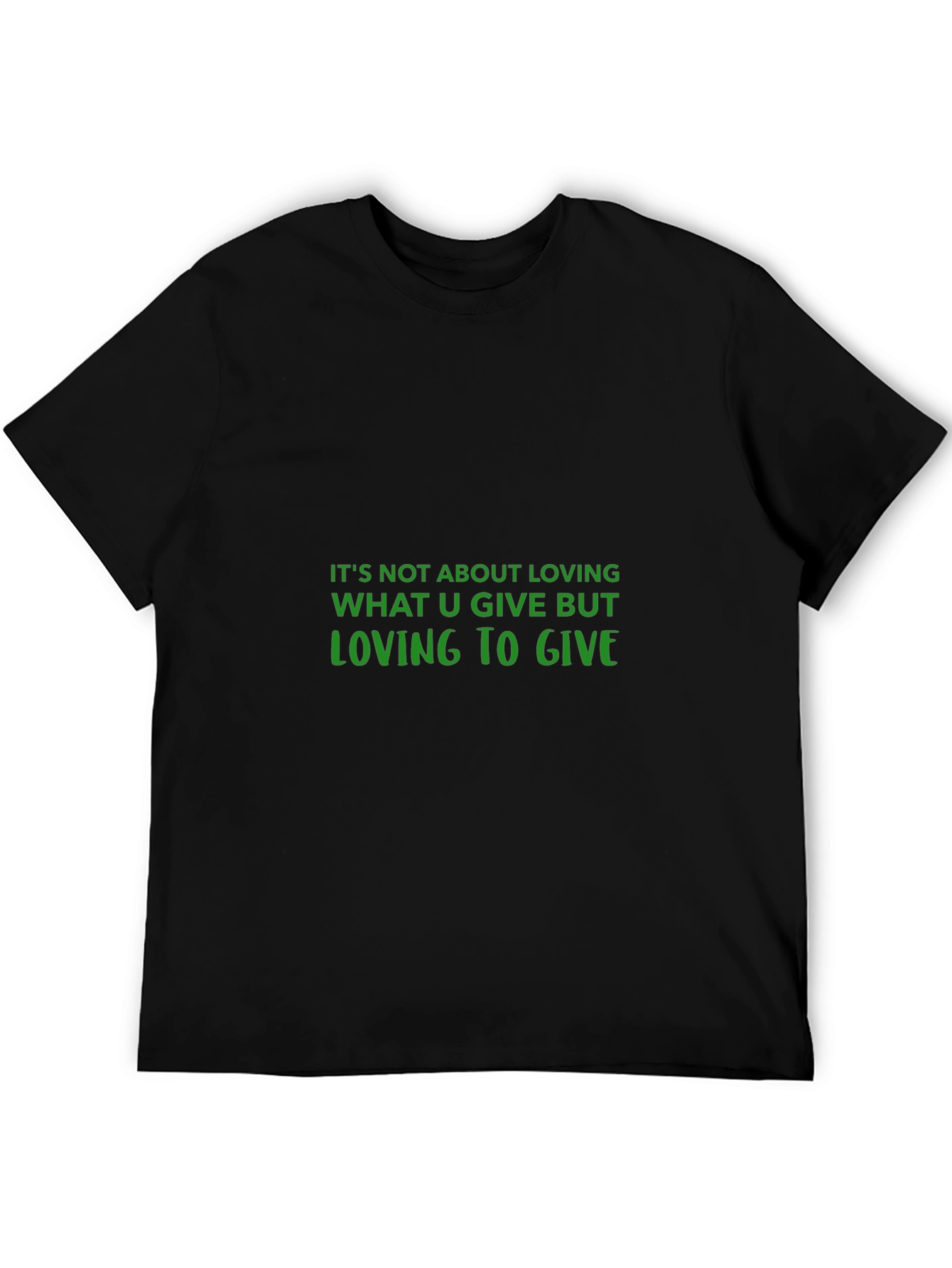 Black Loving to Give Graphic Tee - Black view 5