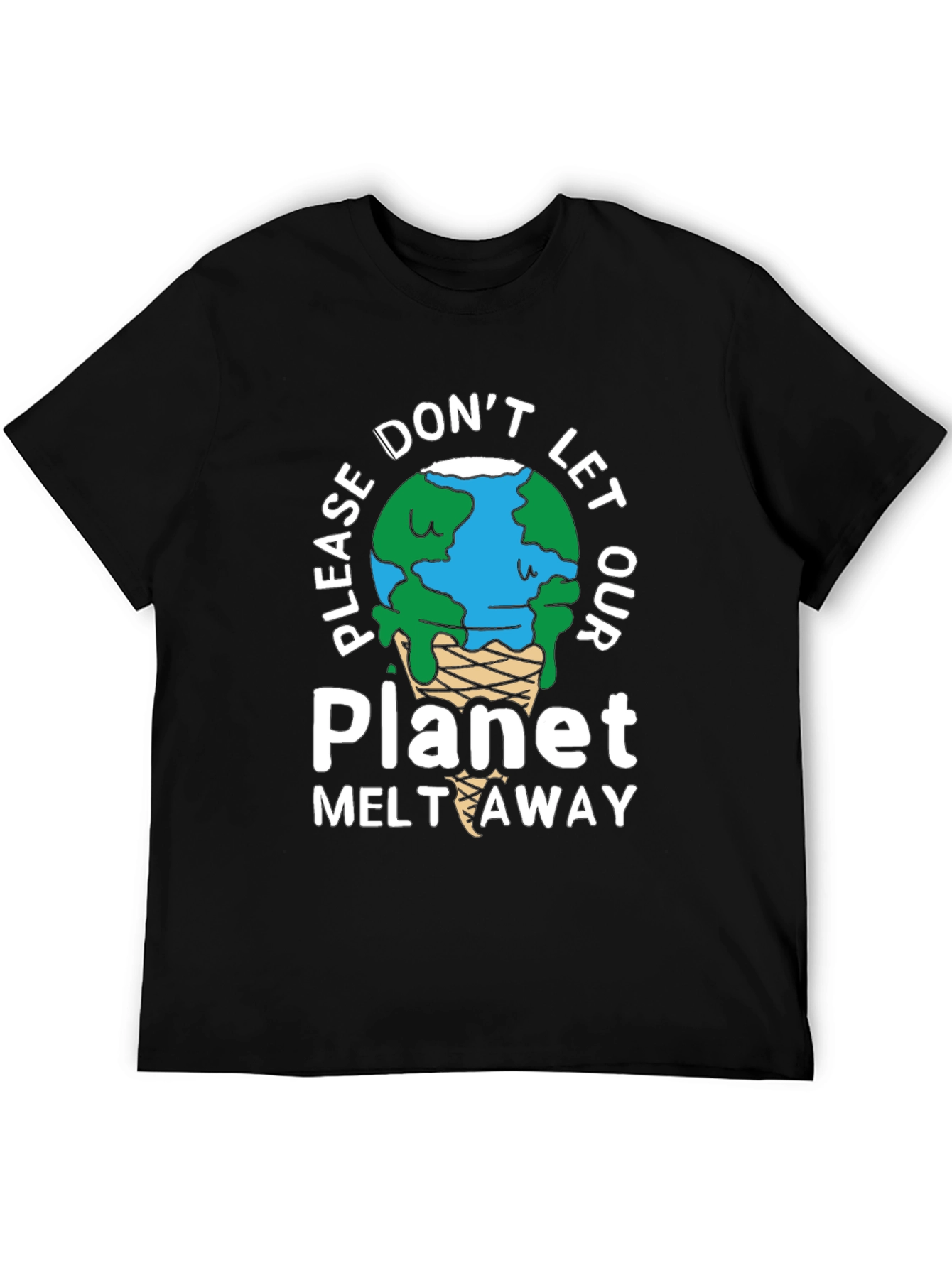 Black Planet Melt Away Graphic T-Shirt view 5