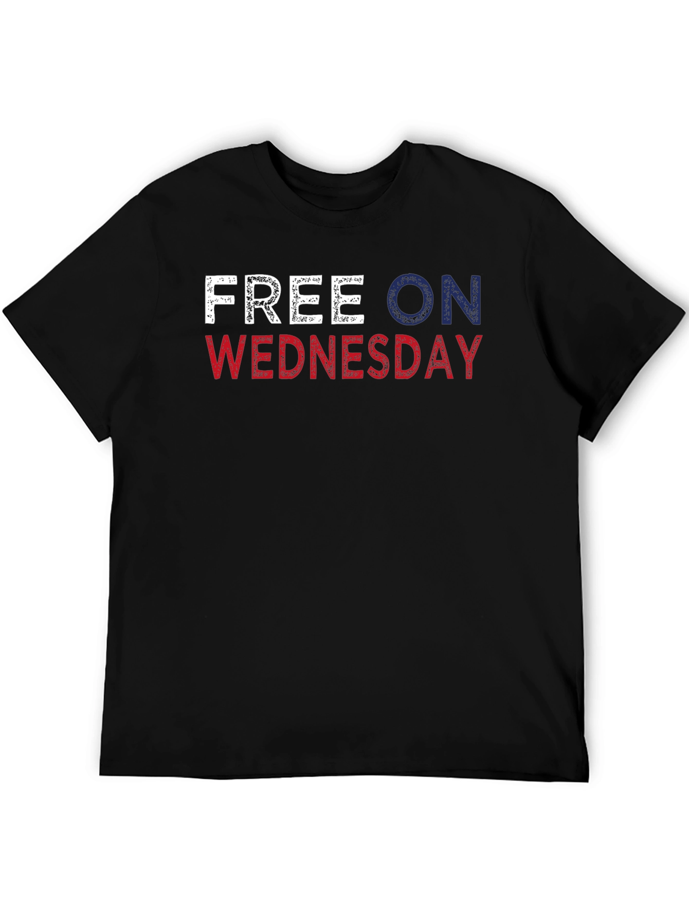 Black Free On Wednesday Graphic T-Shirt view 5