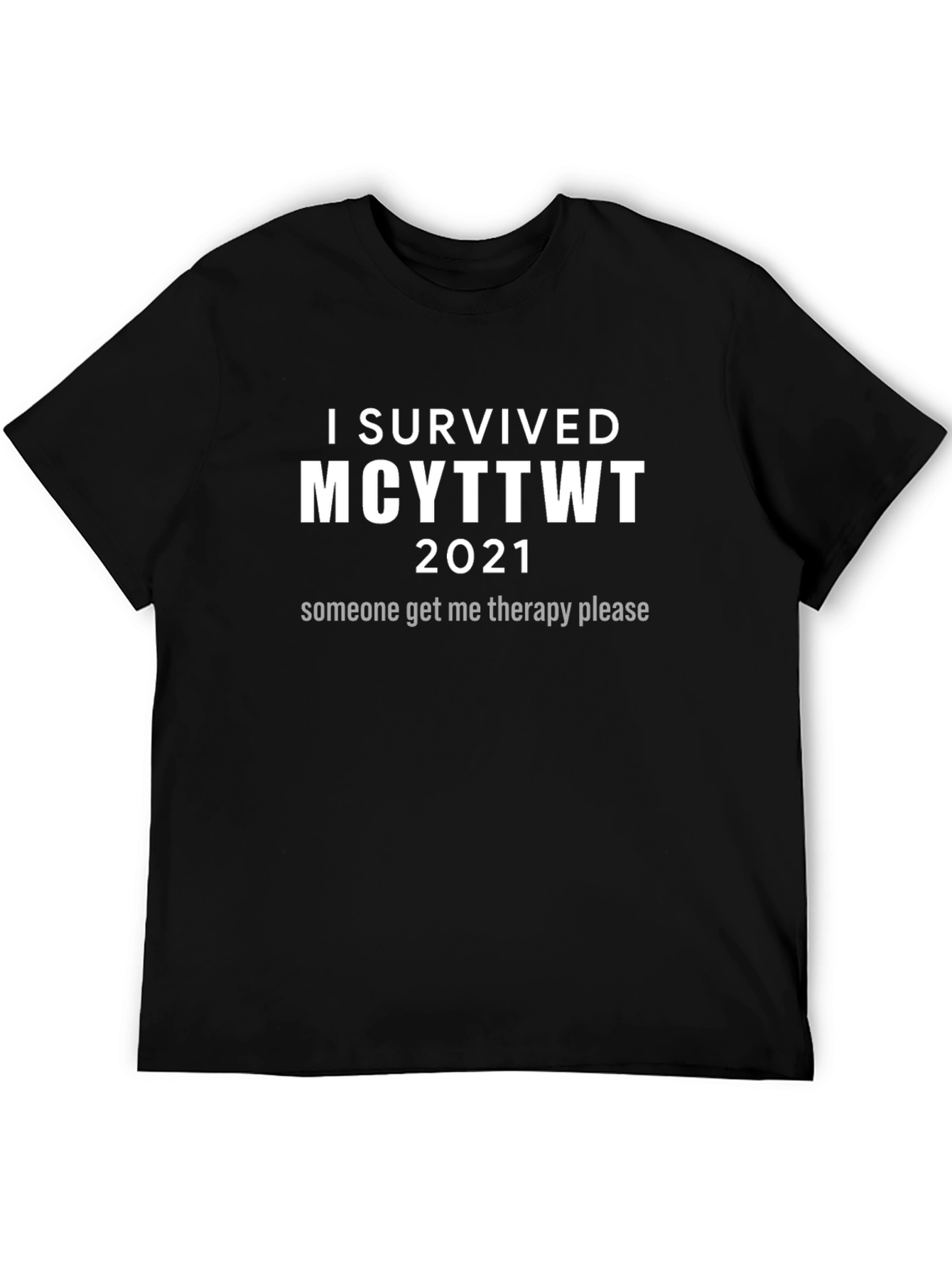 Black I Survived MCYT T-Shirt view 5