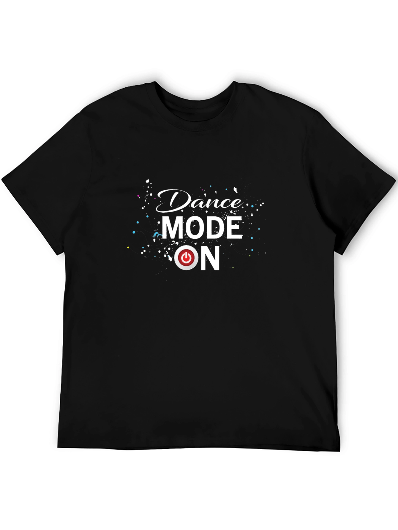 Black Dance Mode On Black Graphic Tee view 5