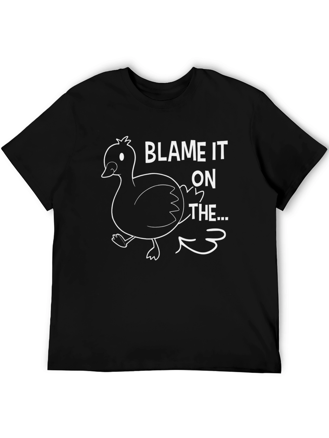 Black Blame it on the Duck T-Shirt view 5