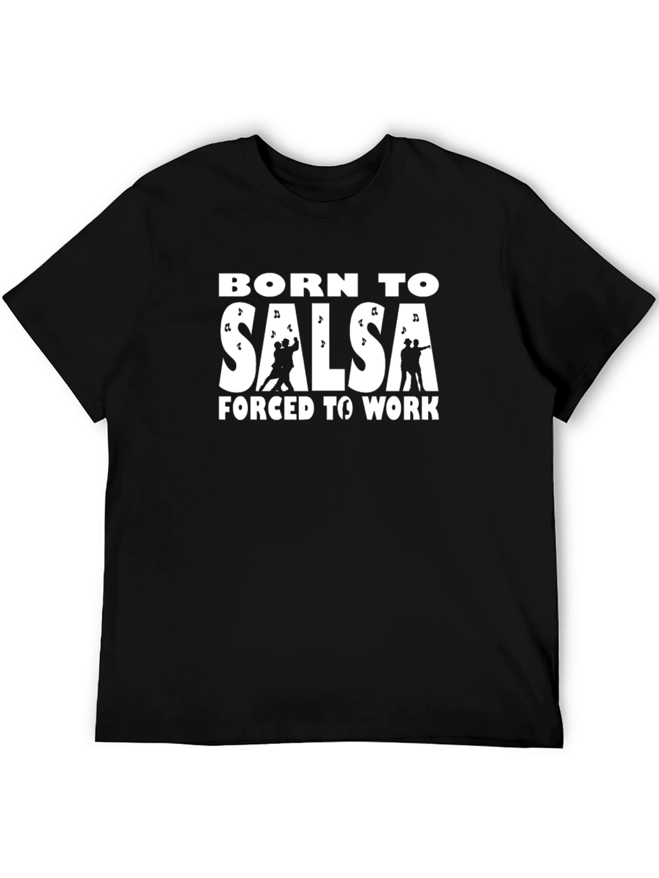 Black Born to Salsa Funny T-Shirt Dance Lover view 5