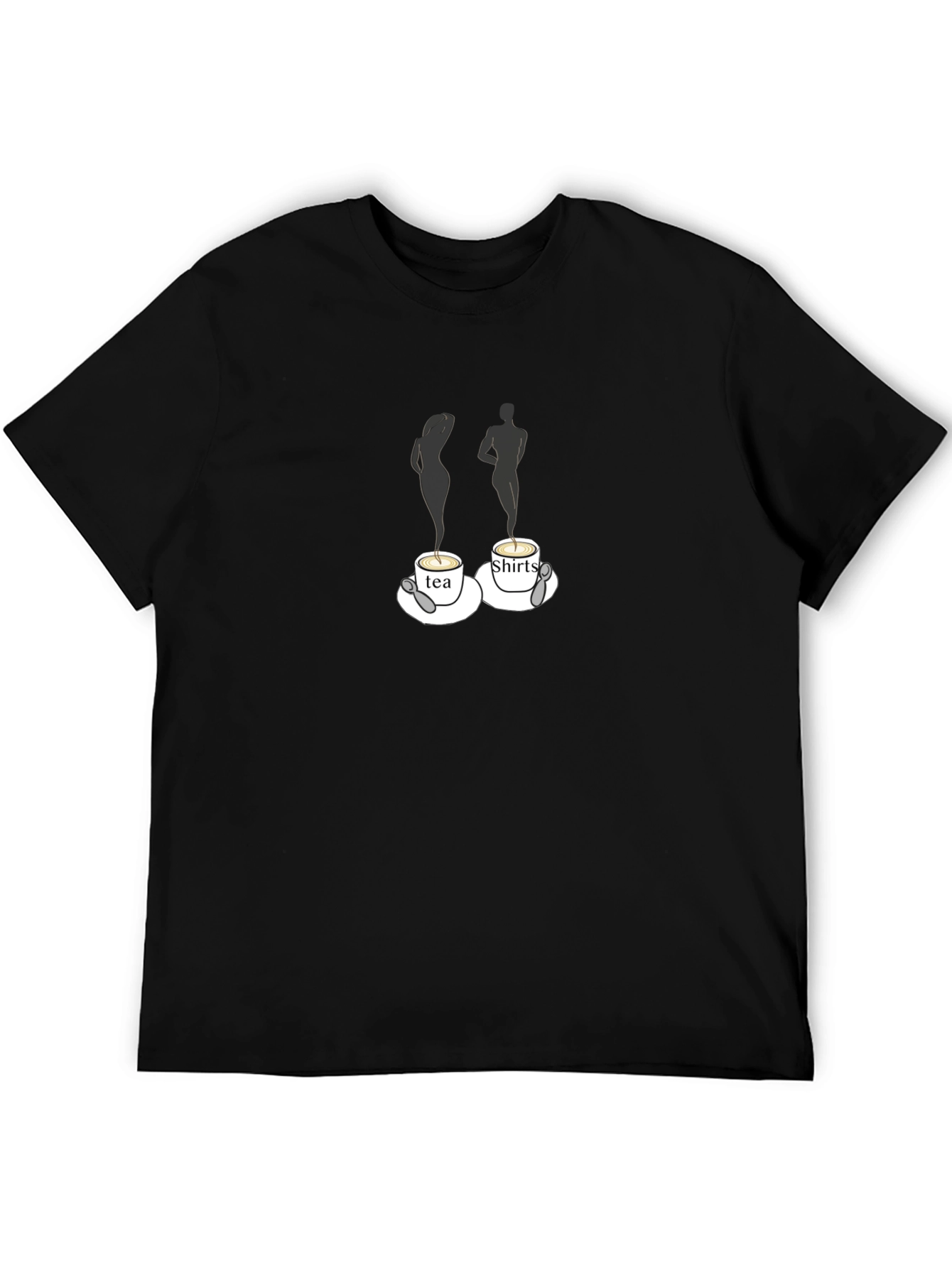 Black Tea Shirts Humor Graphic T-Shirt view 5