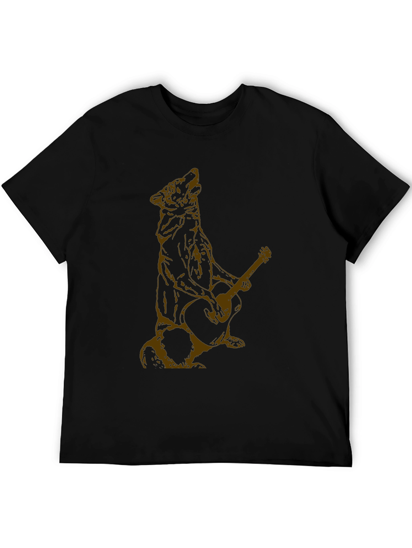 Black Wolf Guitarist Graphic Tee view 5