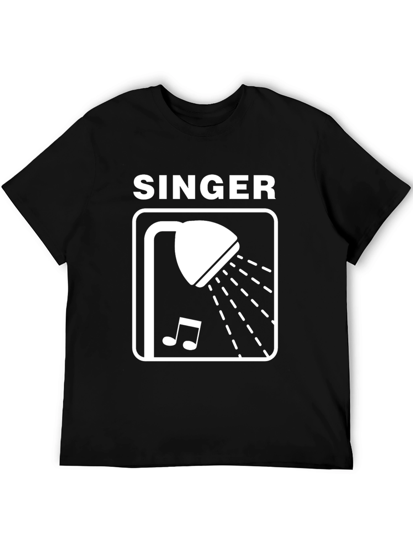 Black Shower Singer Graphic Tee - Black view 5