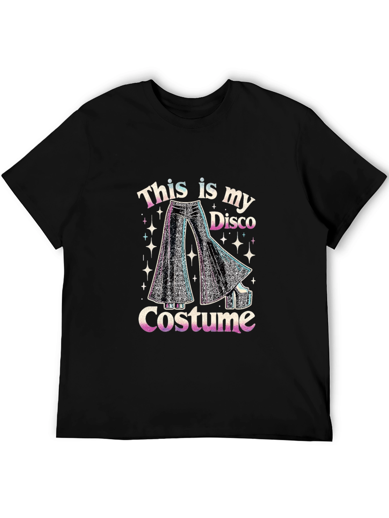 Black Disco Costume T-Shirt view 5
