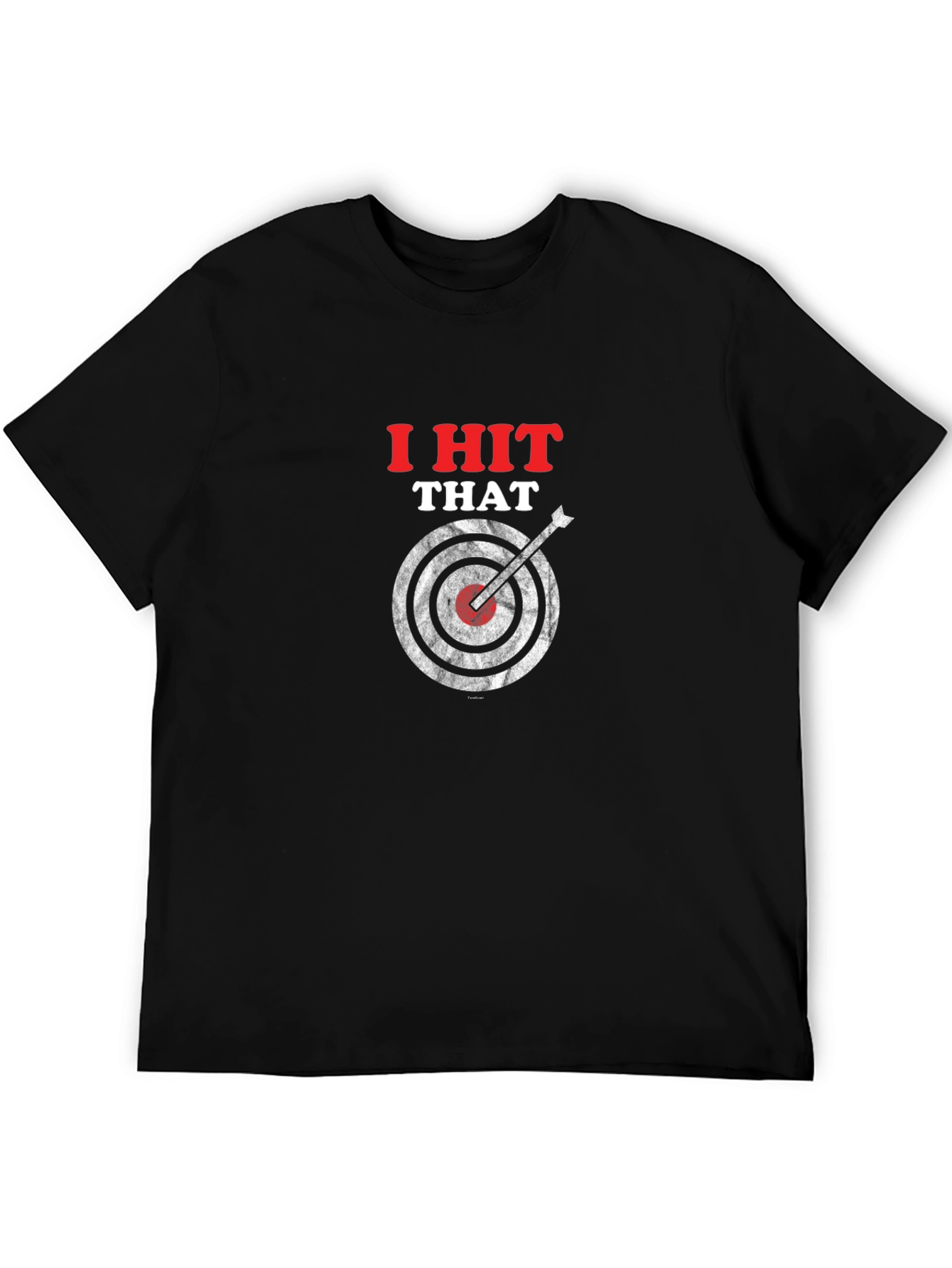 Black I Hit That T-Shirt - Funny Target Graphic Tee view 5