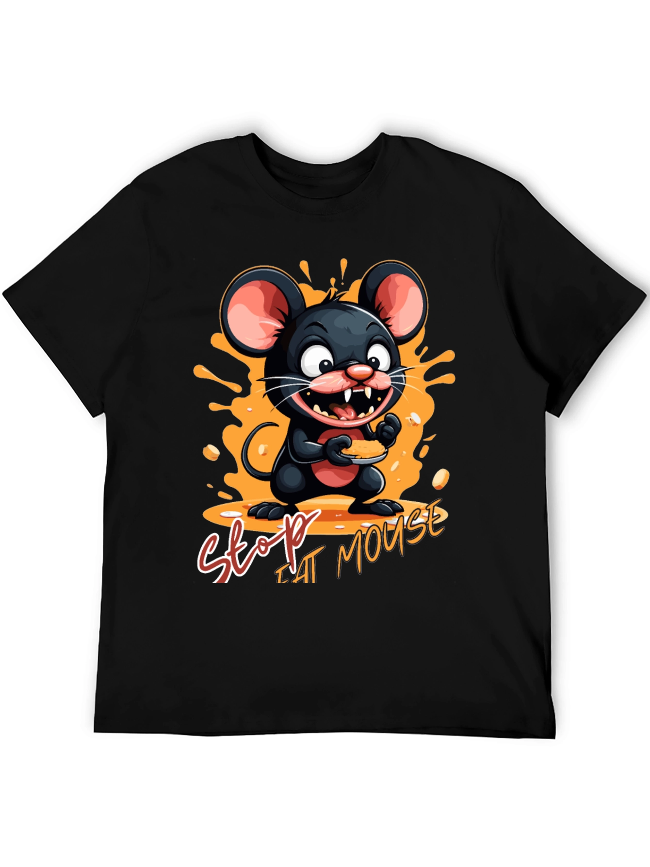 Black Stop That Mouse T-Shirt view 5