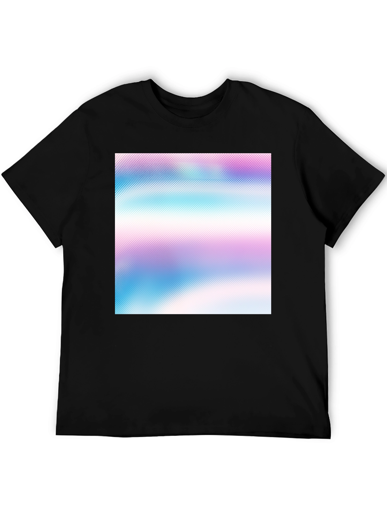 Black Vaporwave Gradient T-Shirt - Stylish Comfort view 5
