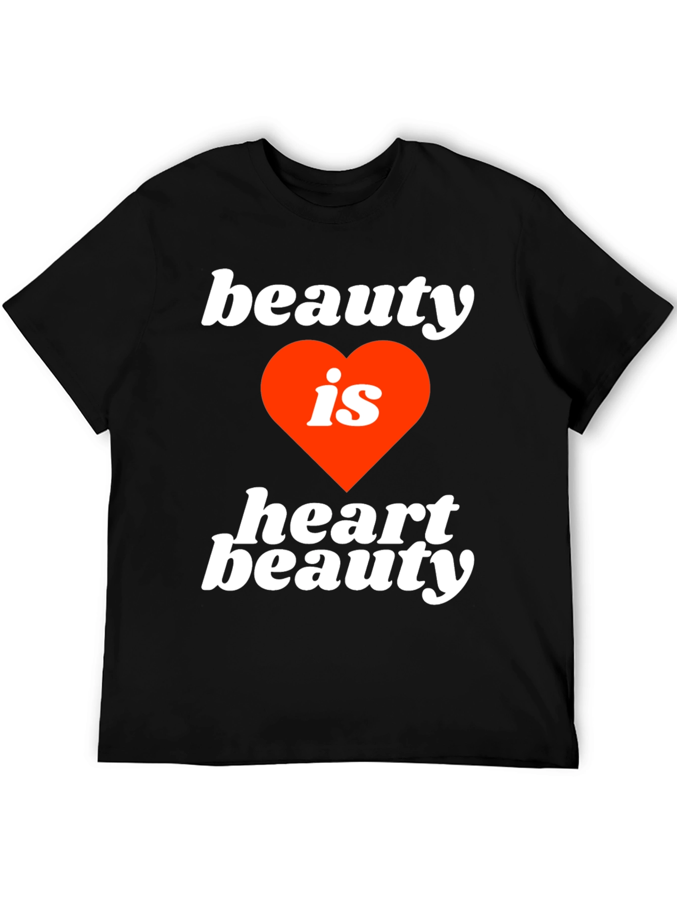 Black Beauty is Heart Beauty Graphic Tee - Soft Cotton Blend view 5