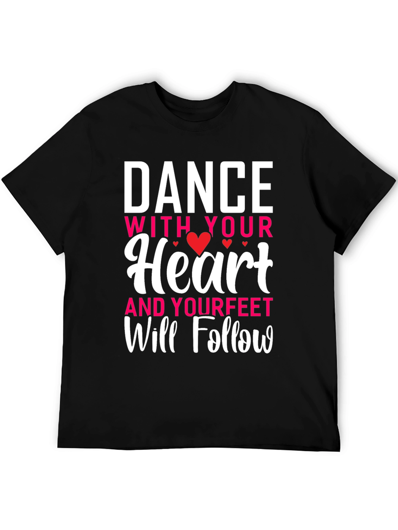 Black Dance With Your Heart Graphic Tee view 5