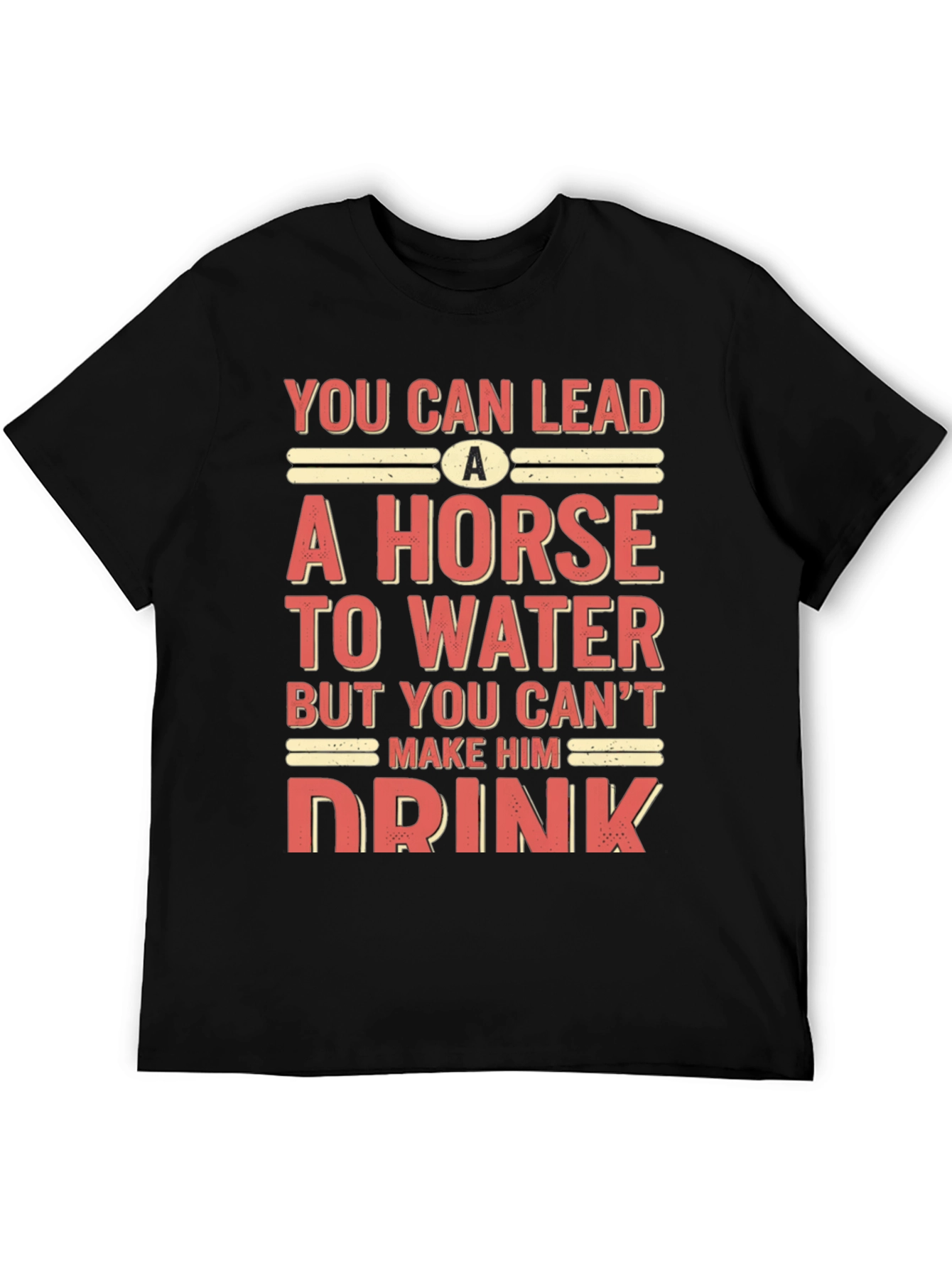 Black Funny Horse Saying T-Shirt view 5