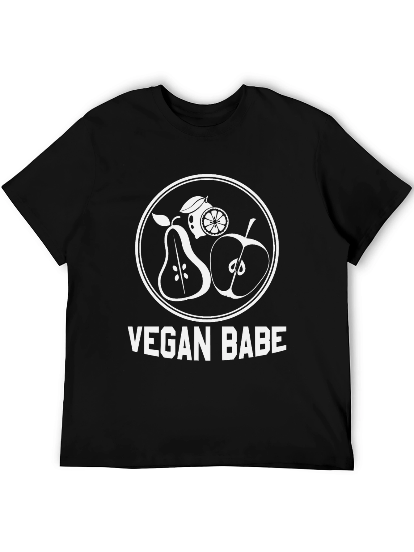 Black Vegan Babe Graphic T-Shirt view 5