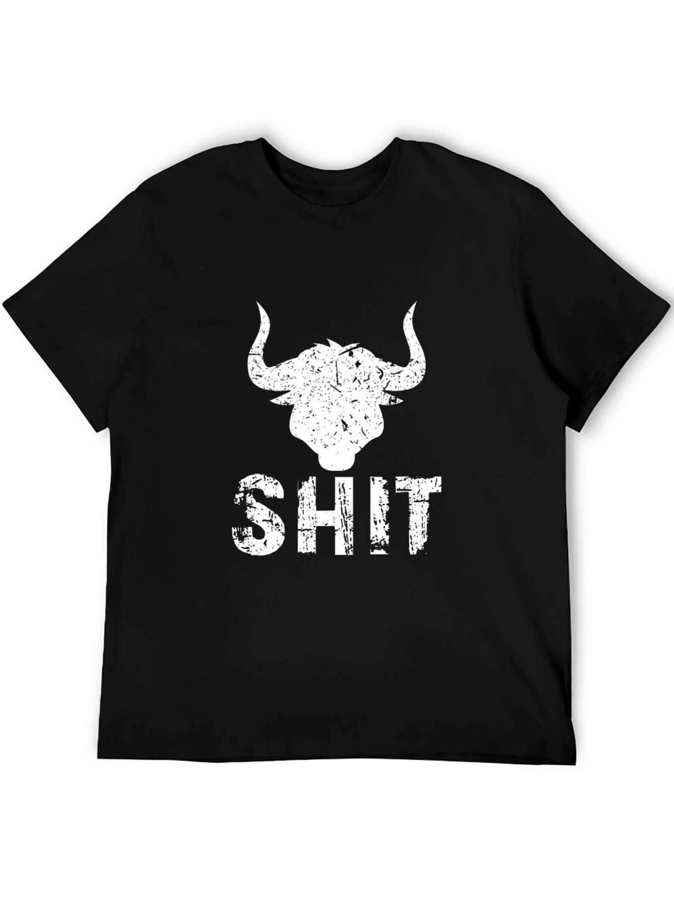 Black Bull Shit T-Shirt - Funny Graphic Tee for Men view 5