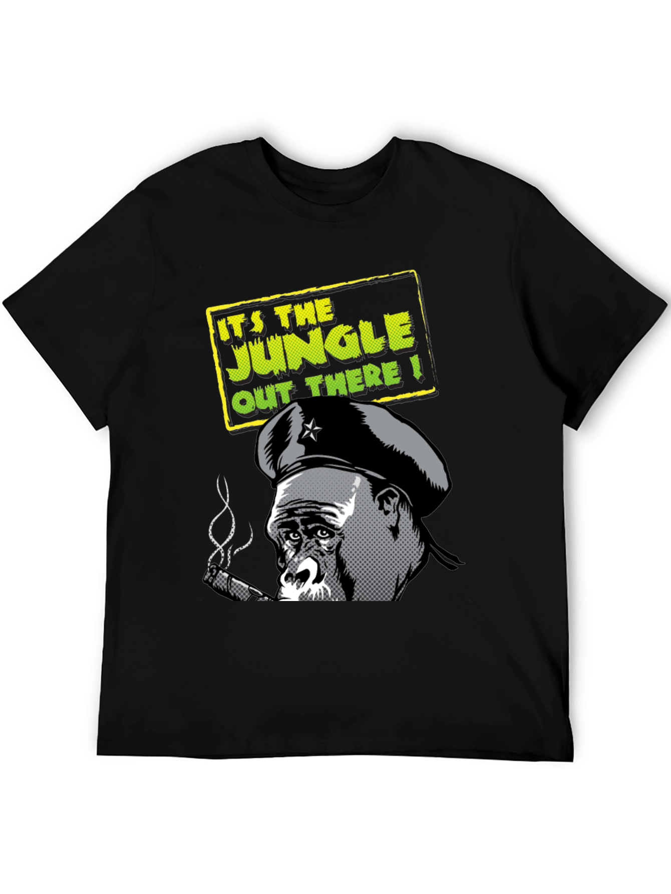 Black Jungle Gorilla T-Shirt - Cool Graphic Tee view 5