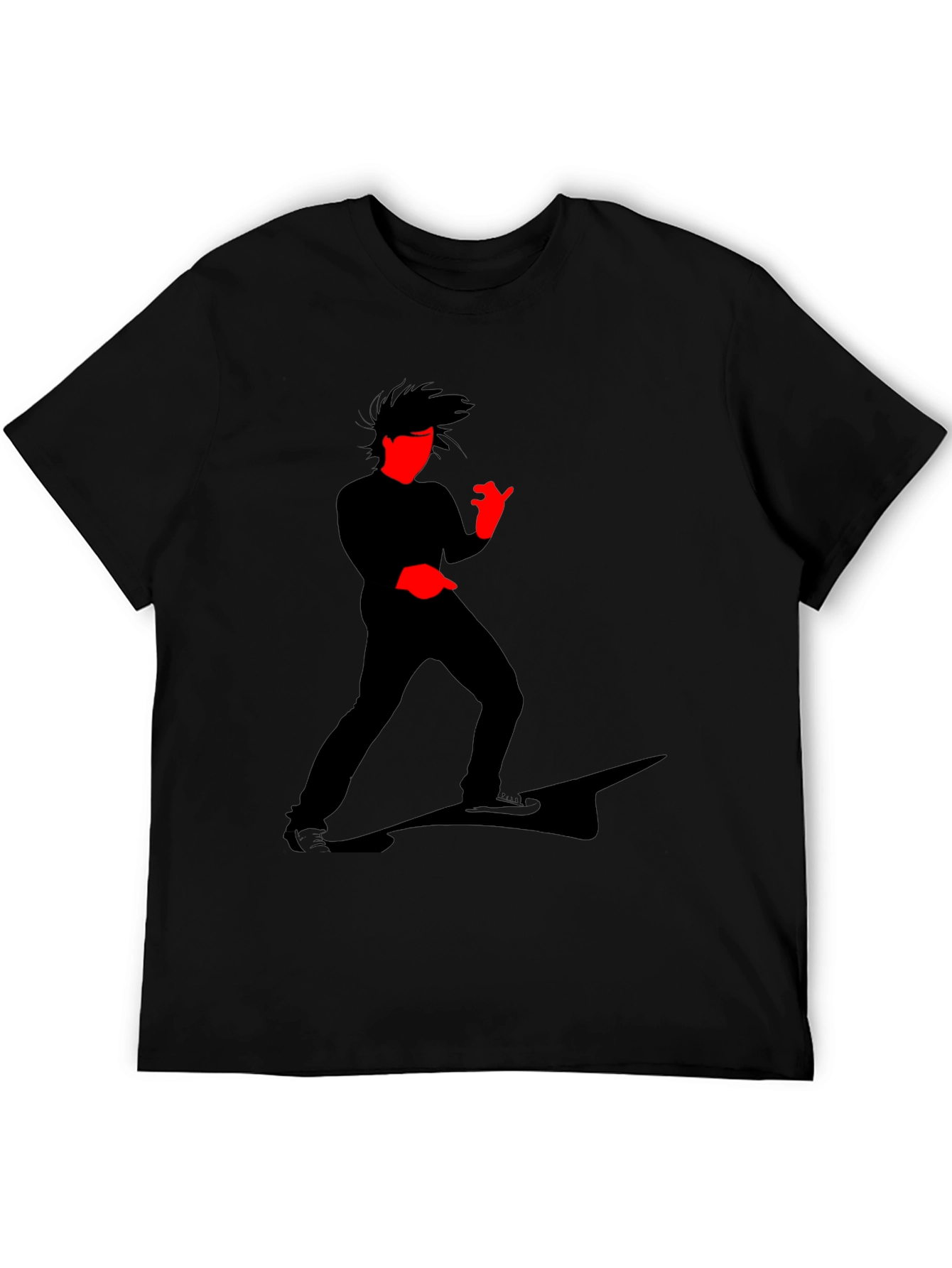 Black Cool Graphic T-Shirt - Striking Silhouette Design view 5
