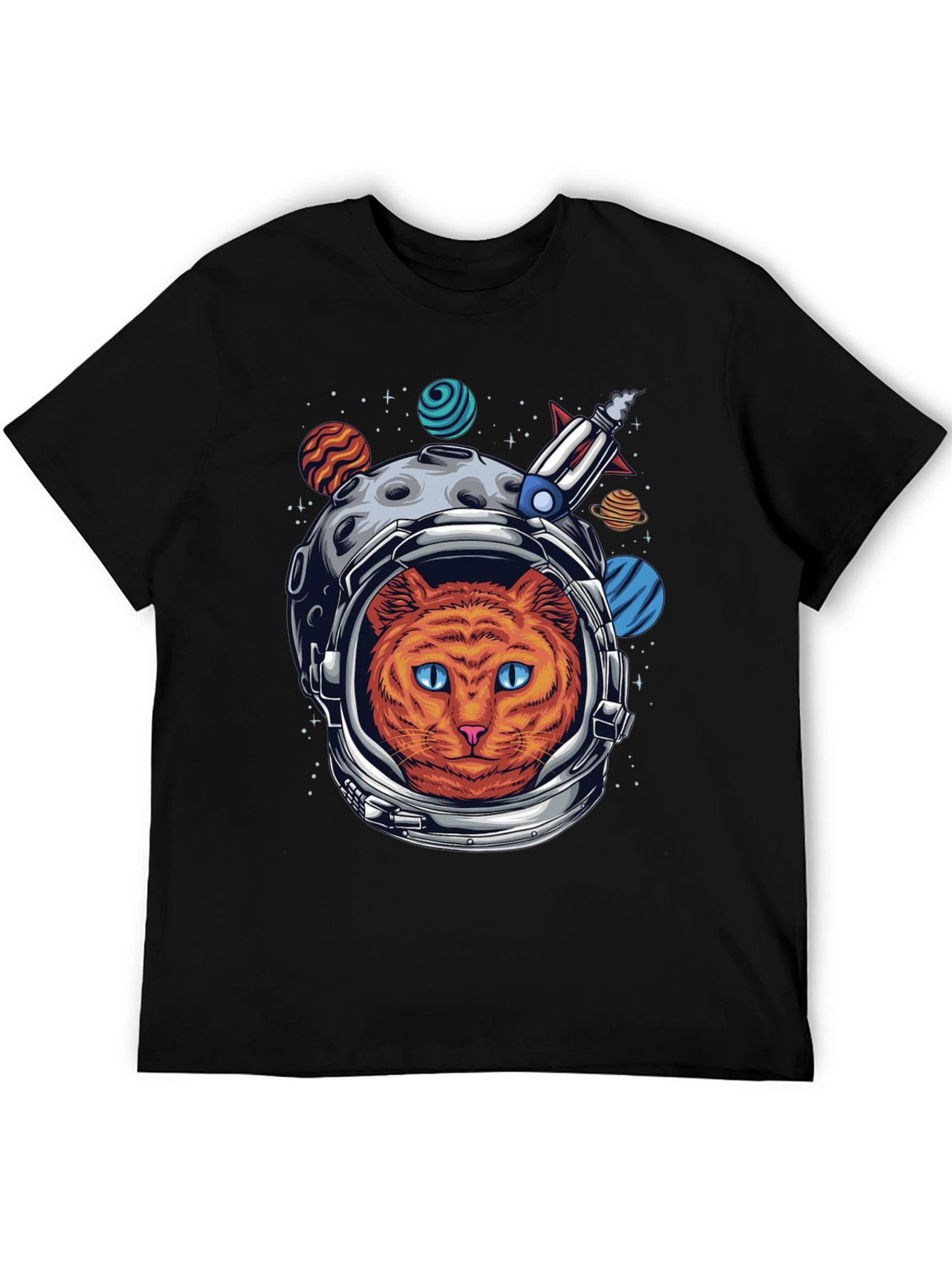 Black Cat Astronaut Graphic Tee view 5