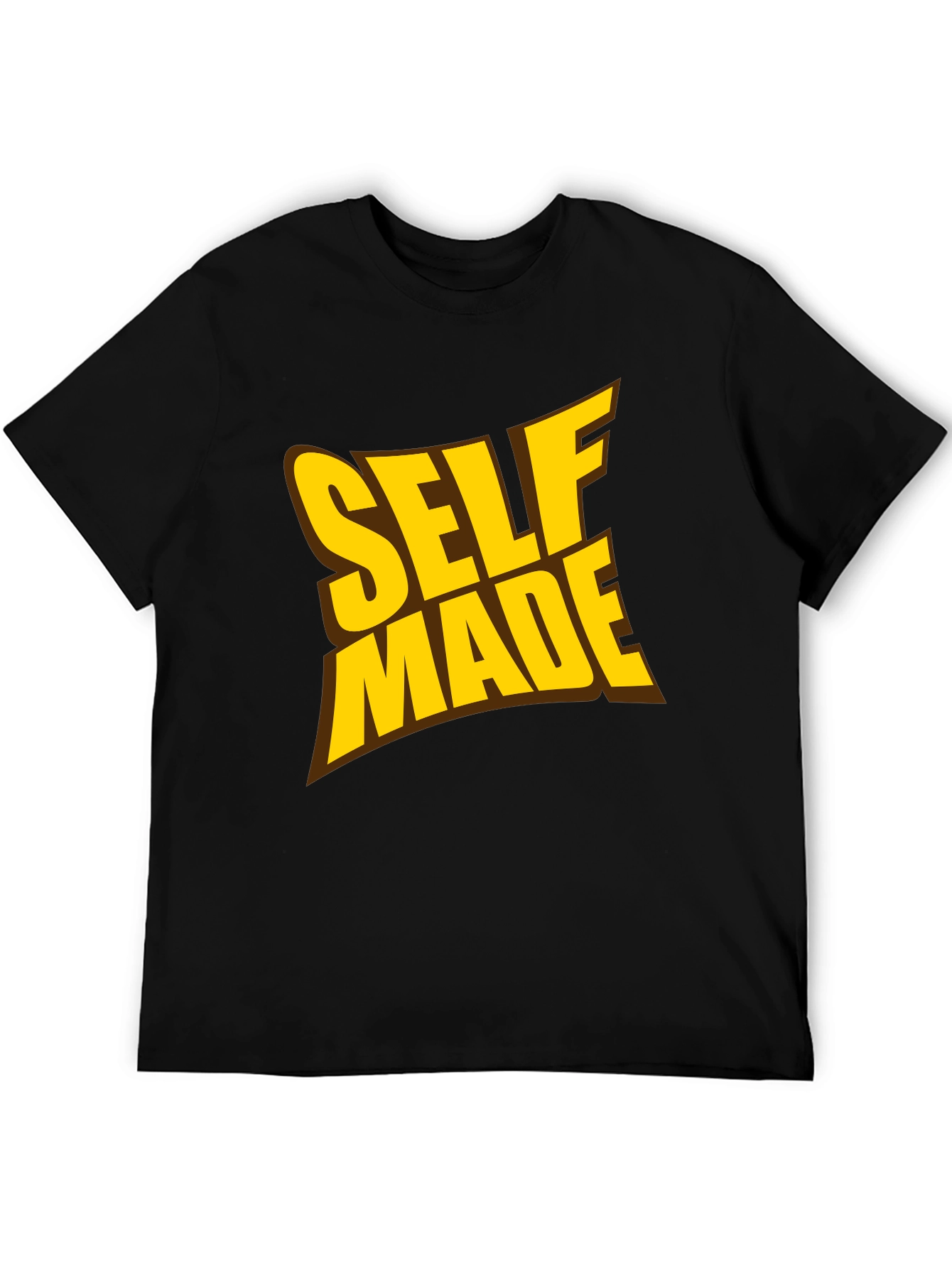 Black Self Made Graphic Tee - Black T-Shirt view 5