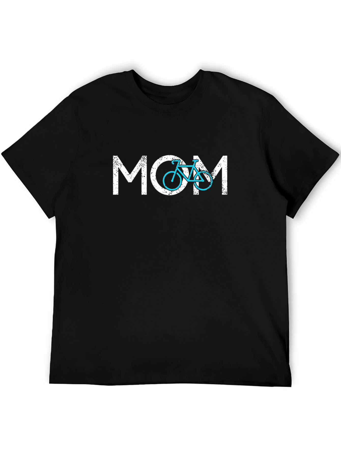 Black Cycling Mom T-Shirt - Bike Lover Tee view 5