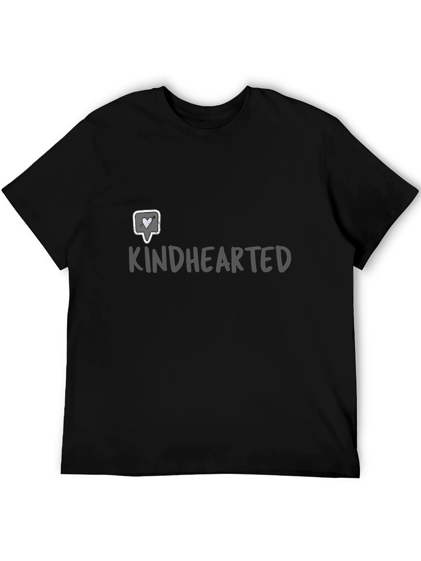 Black Kindhearted Black Graphic Tee - Soft & Stylish view 5