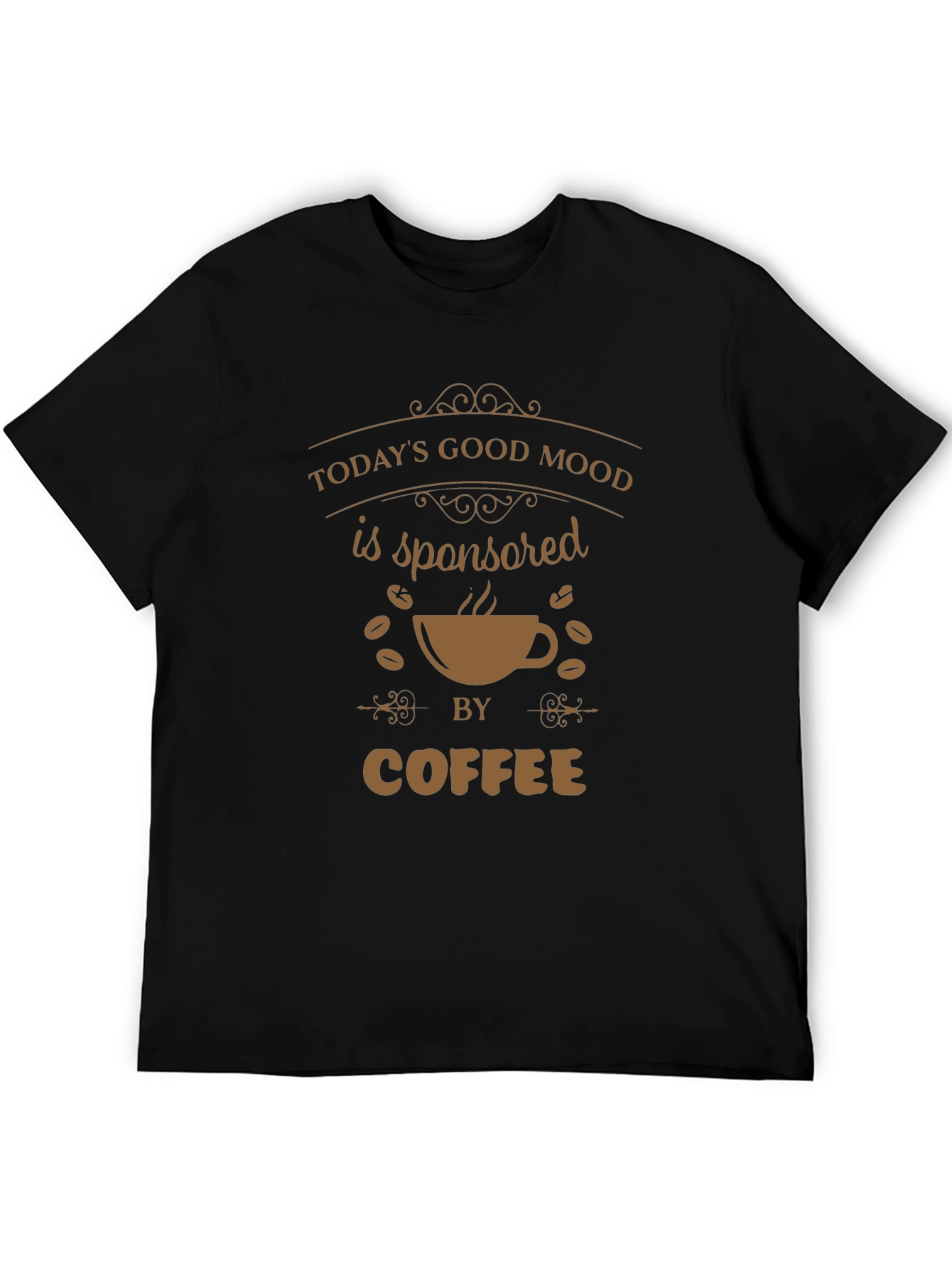 Black Coffee Lover's Graphic Tee - Today's Good Mood view 5