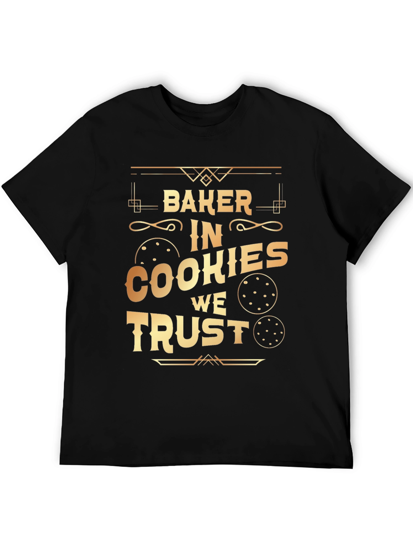 Black Baker In Cookies We Trust T-Shirt view 5