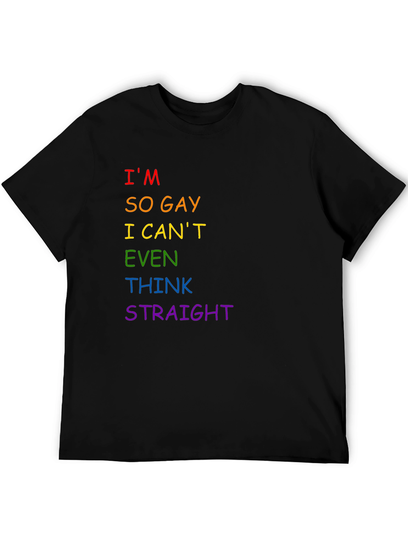 Black I'm So Gay T-Shirt - LGBTQ+ Pride Tee view 5