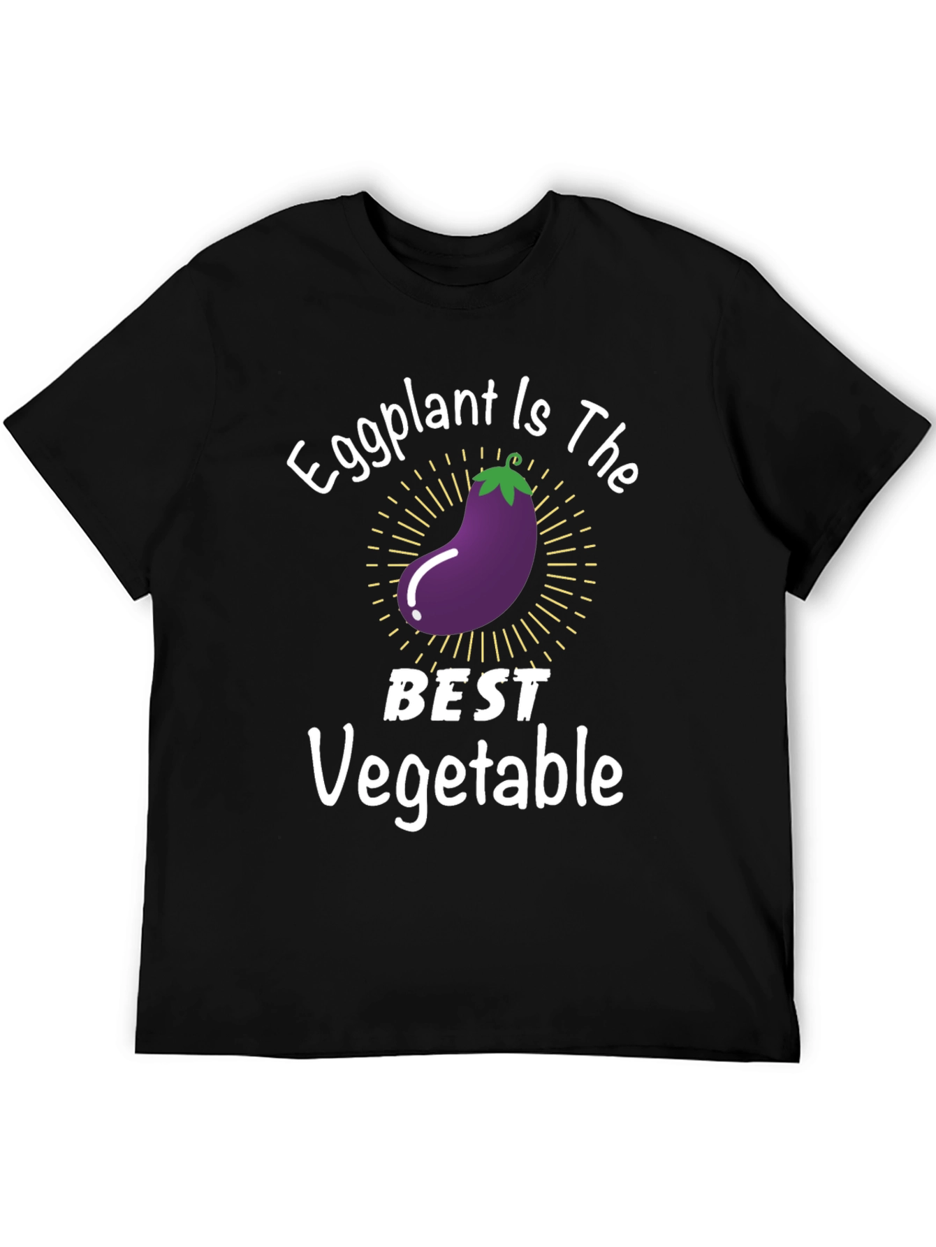 Black Eggplant is the Best Vegetable Graphic Tee view 5