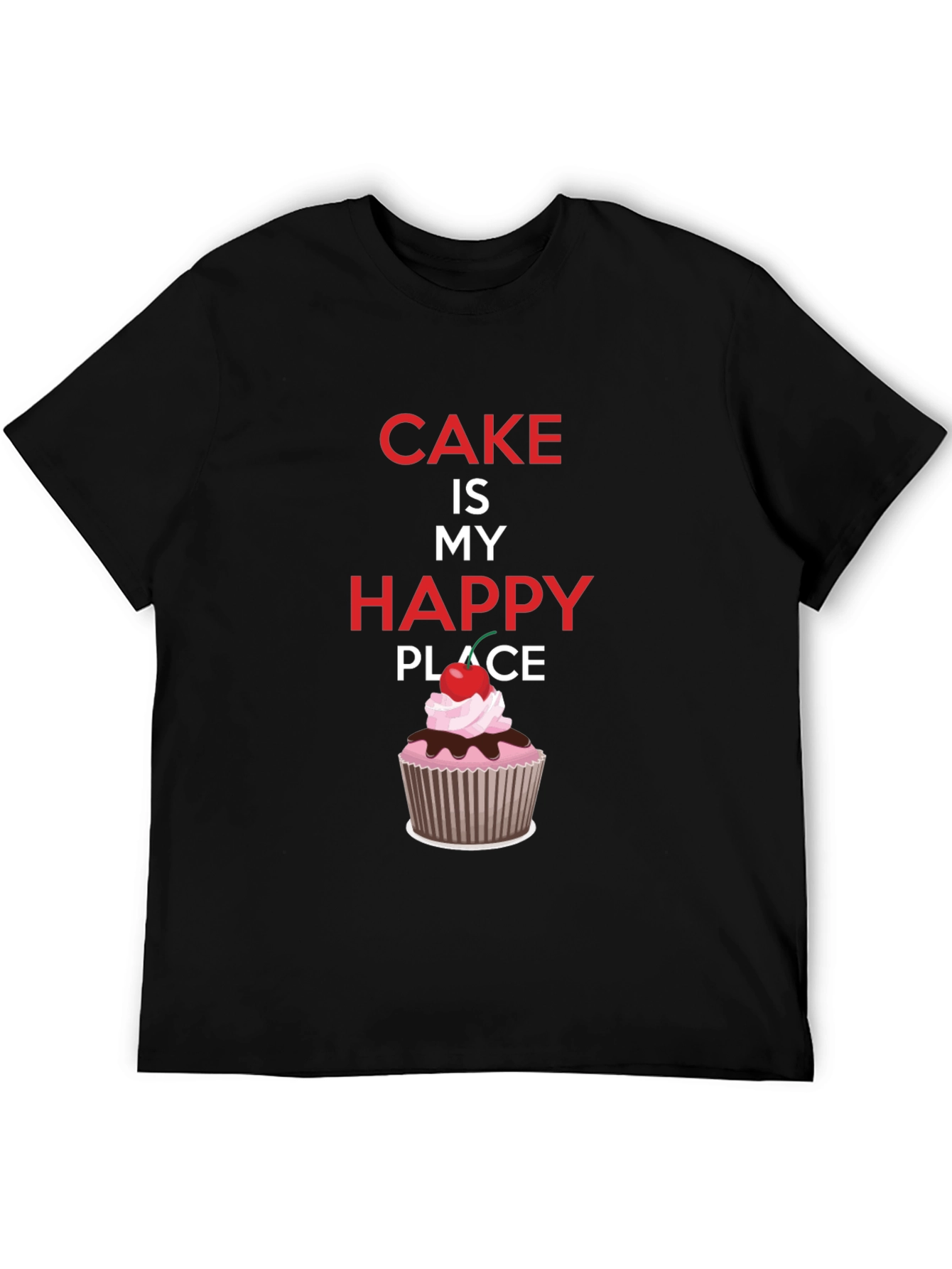 Black Cake Is My Happy Place Graphic Tee view 5
