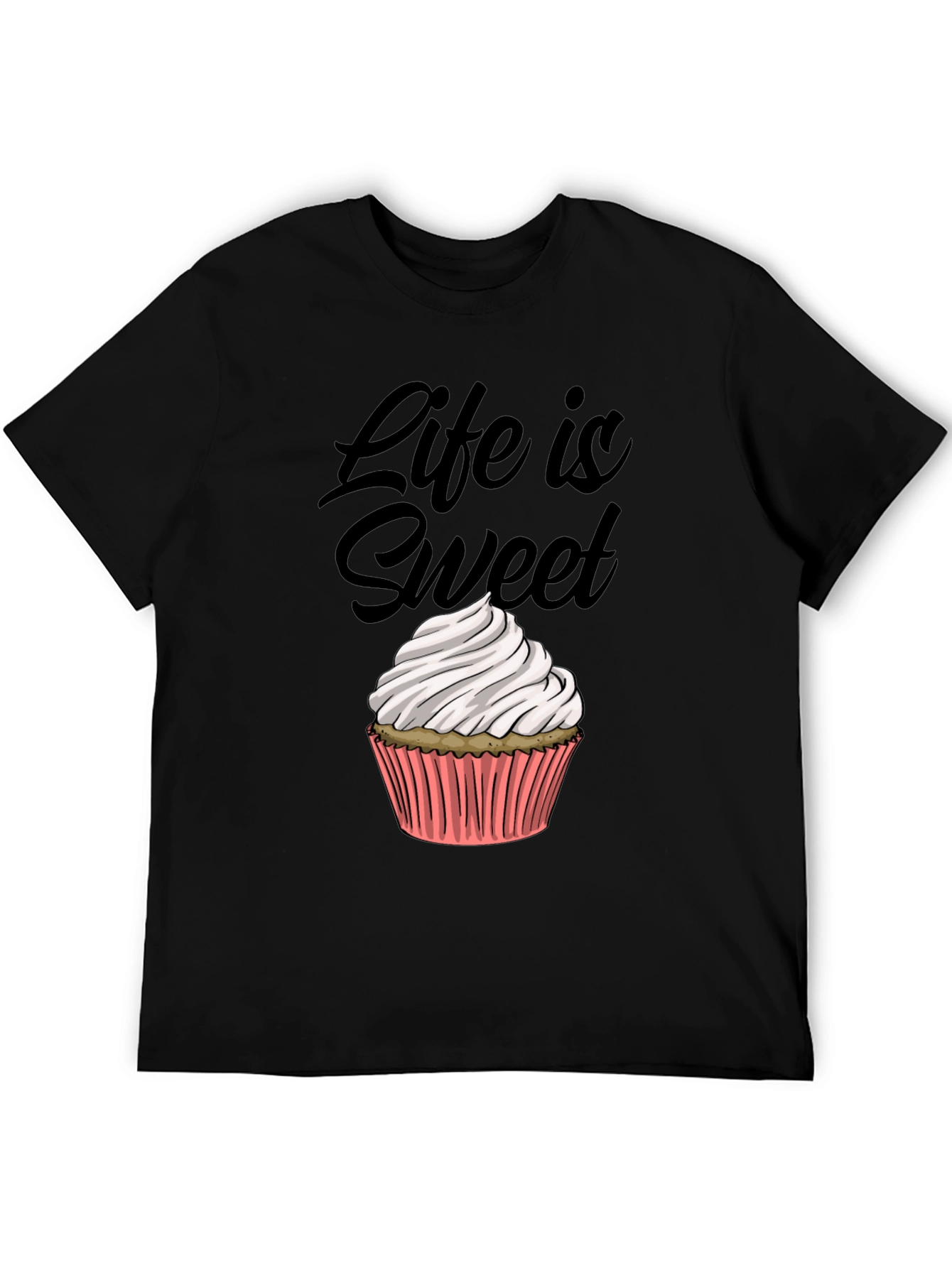 Black Life is Sweet Cupcake Graphic Tee view 5