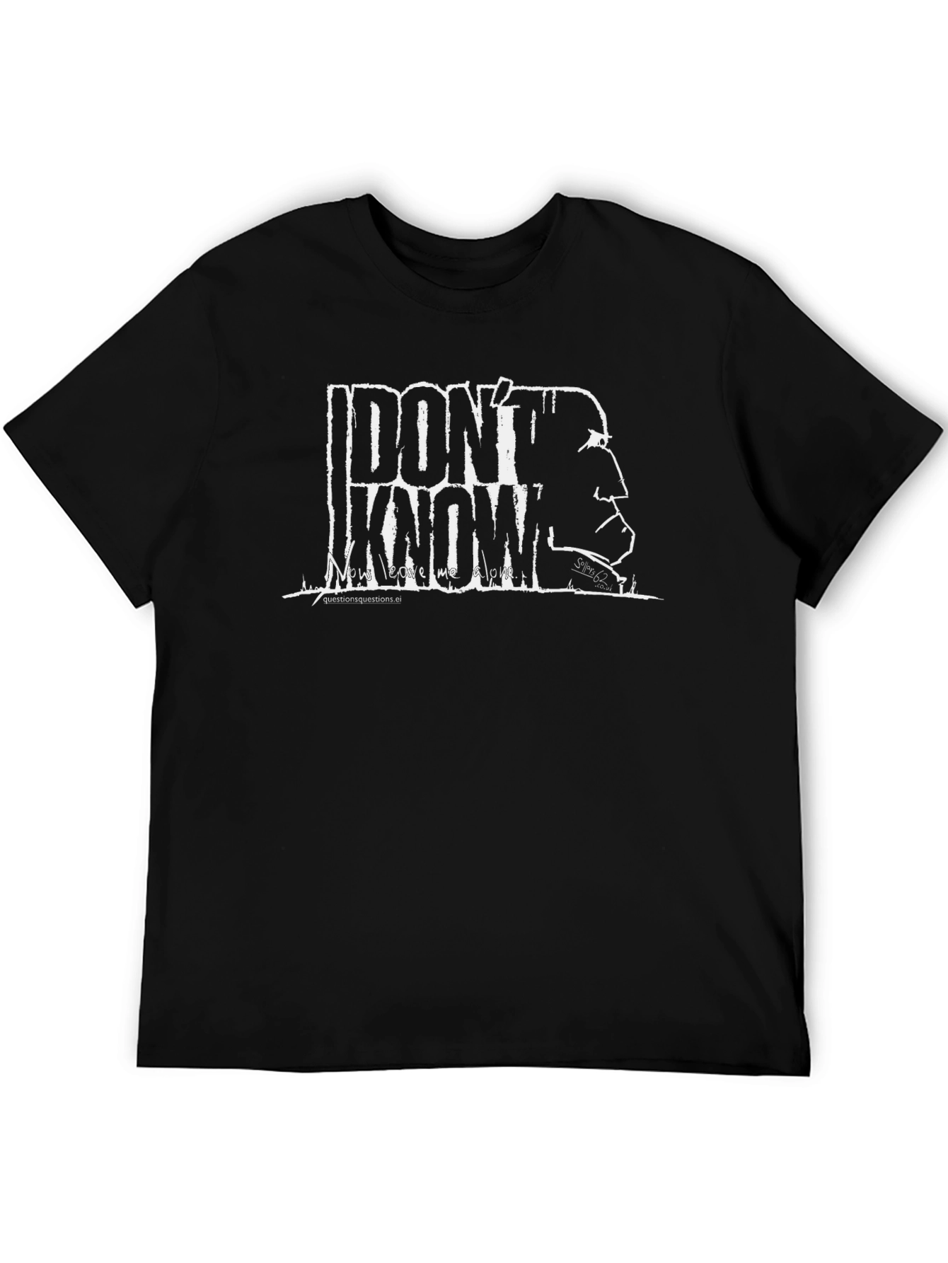 Black I Don't Know T-Shirt - Graphic Tee view 5