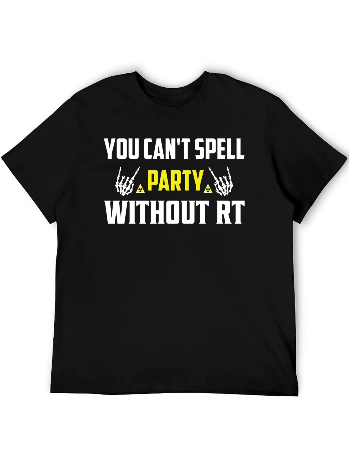 Black Party Without RT Black Graphic T-Shirt view 5