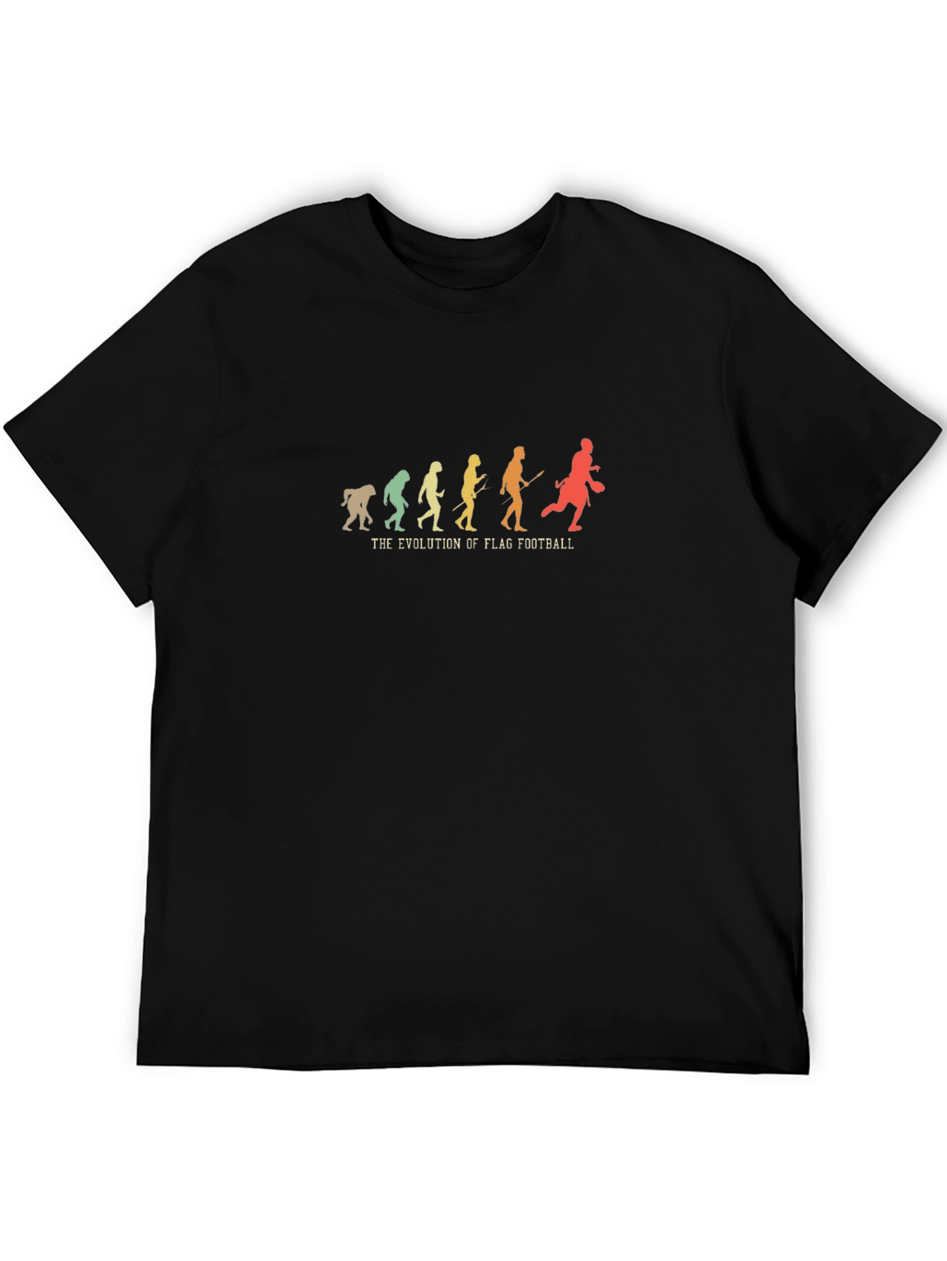 Black Flag Football Evolution Graphic Tee - Black view 5