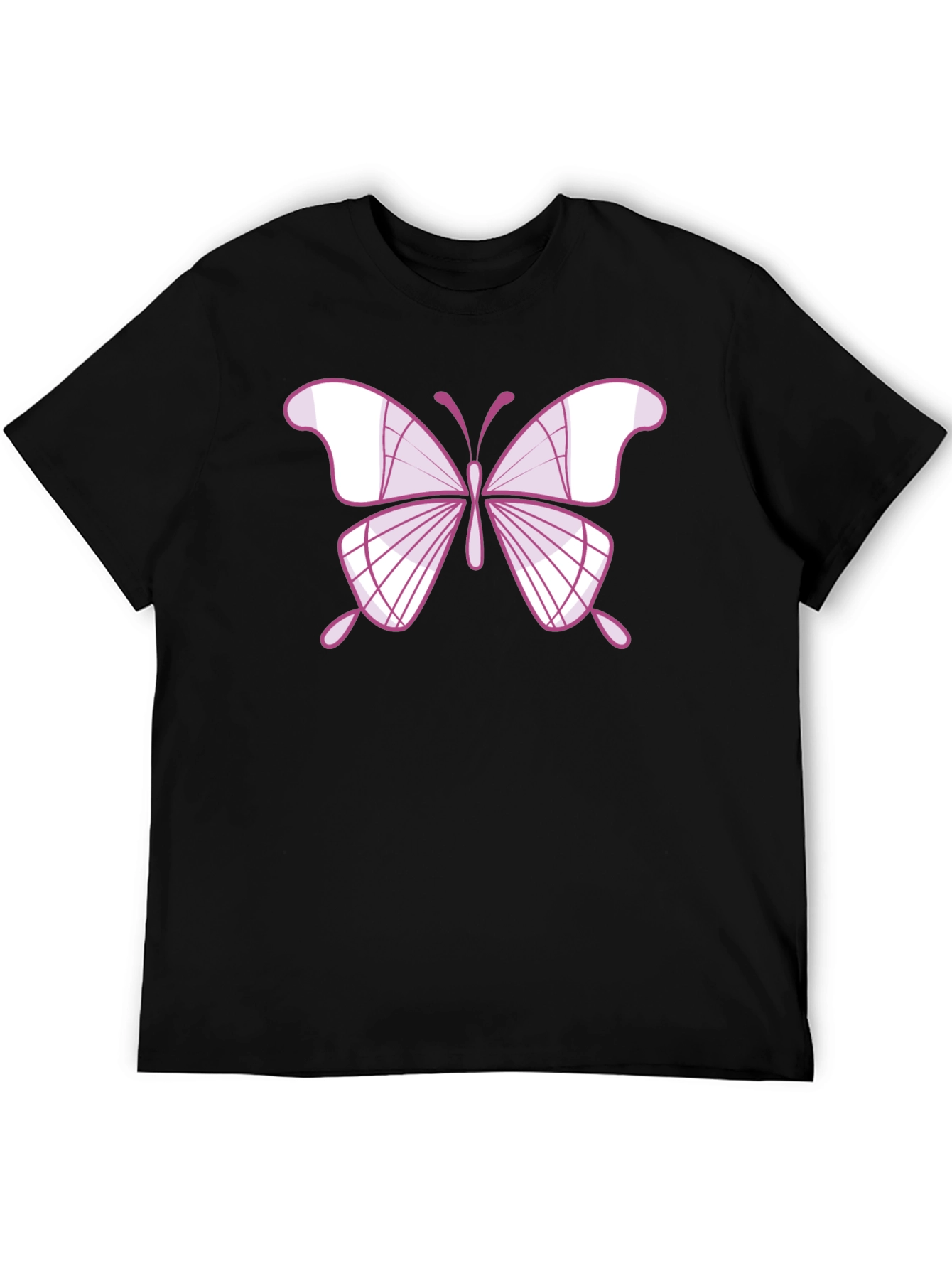 Black Butterfly Graphic Tee - Stylish Men's Black T-Shirt view 5