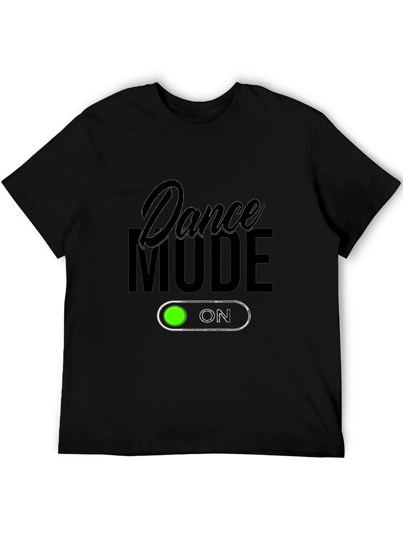 Black Dance Mode On Black T-Shirt view 5
