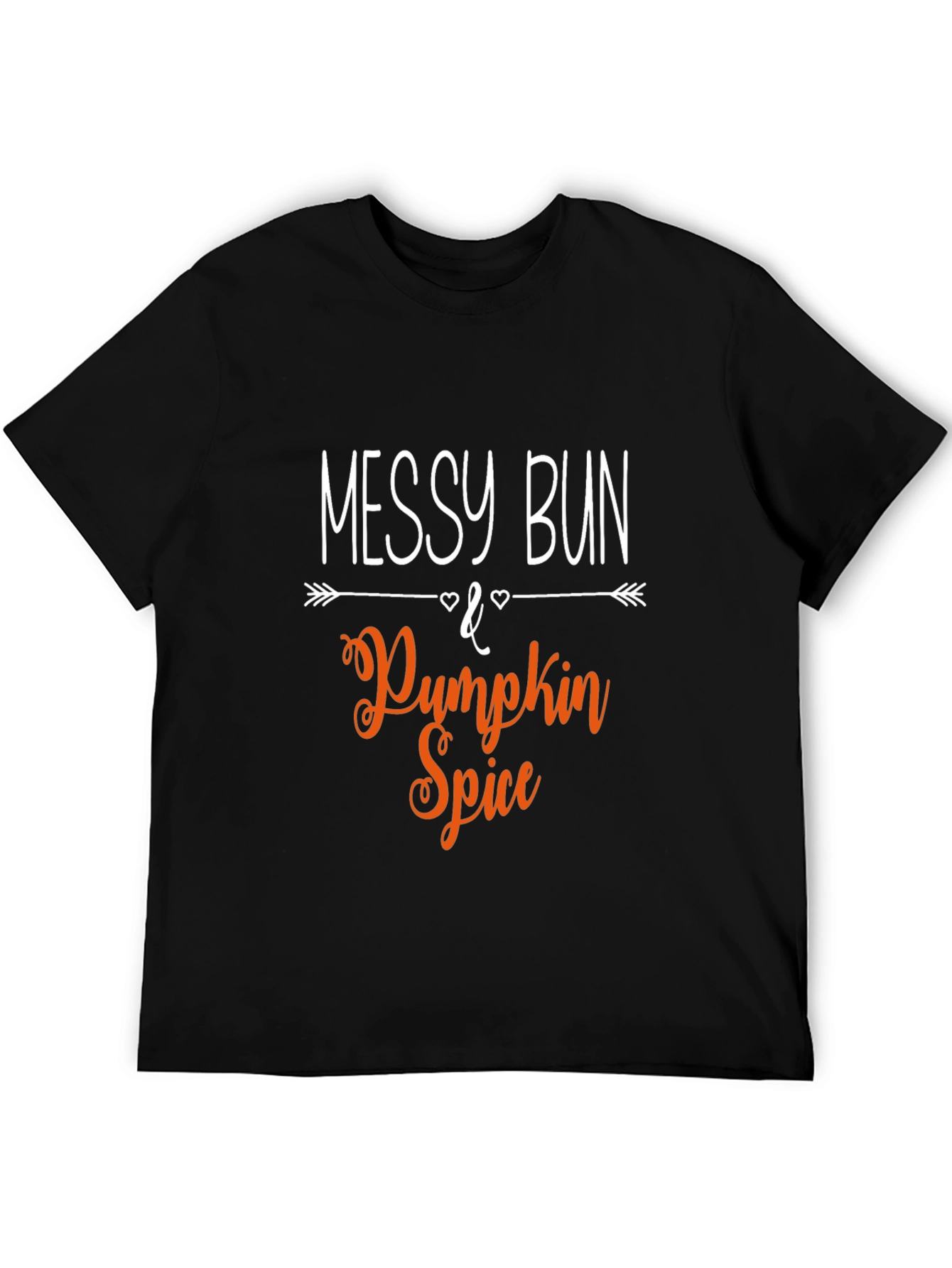 Black Messy Bun Pumpkin Spice T-Shirt - Fall Fashion view 5