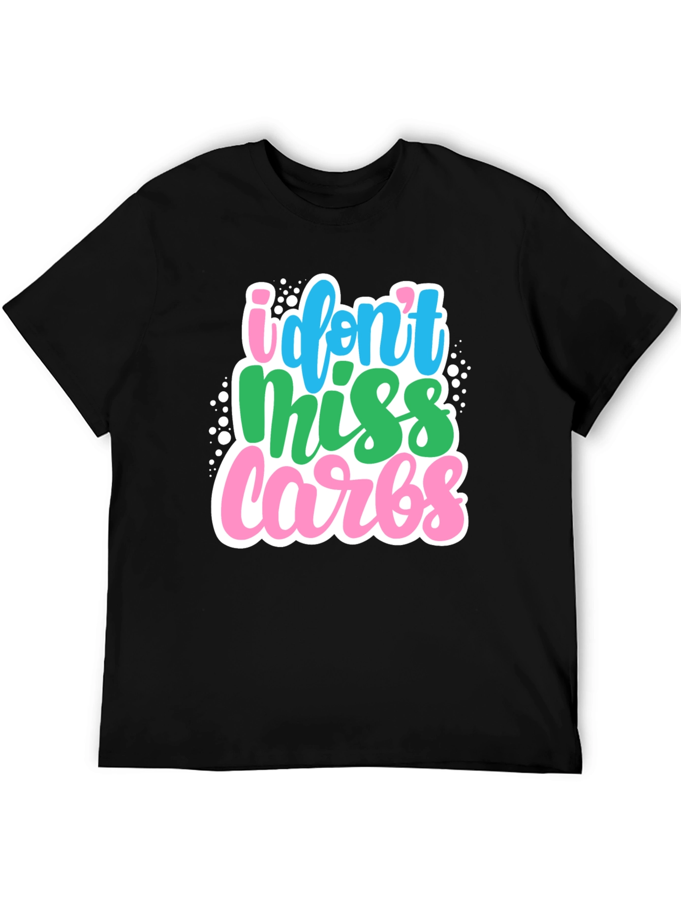Black I Don't Miss Carbs Graphic Tee view 5