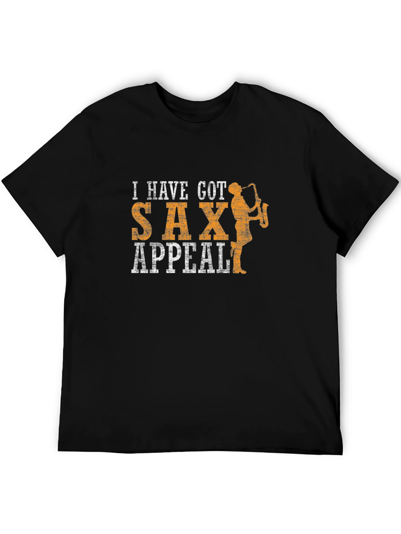 Black I Have Got Sax Appeal Black Graphic T-Shirt view 5