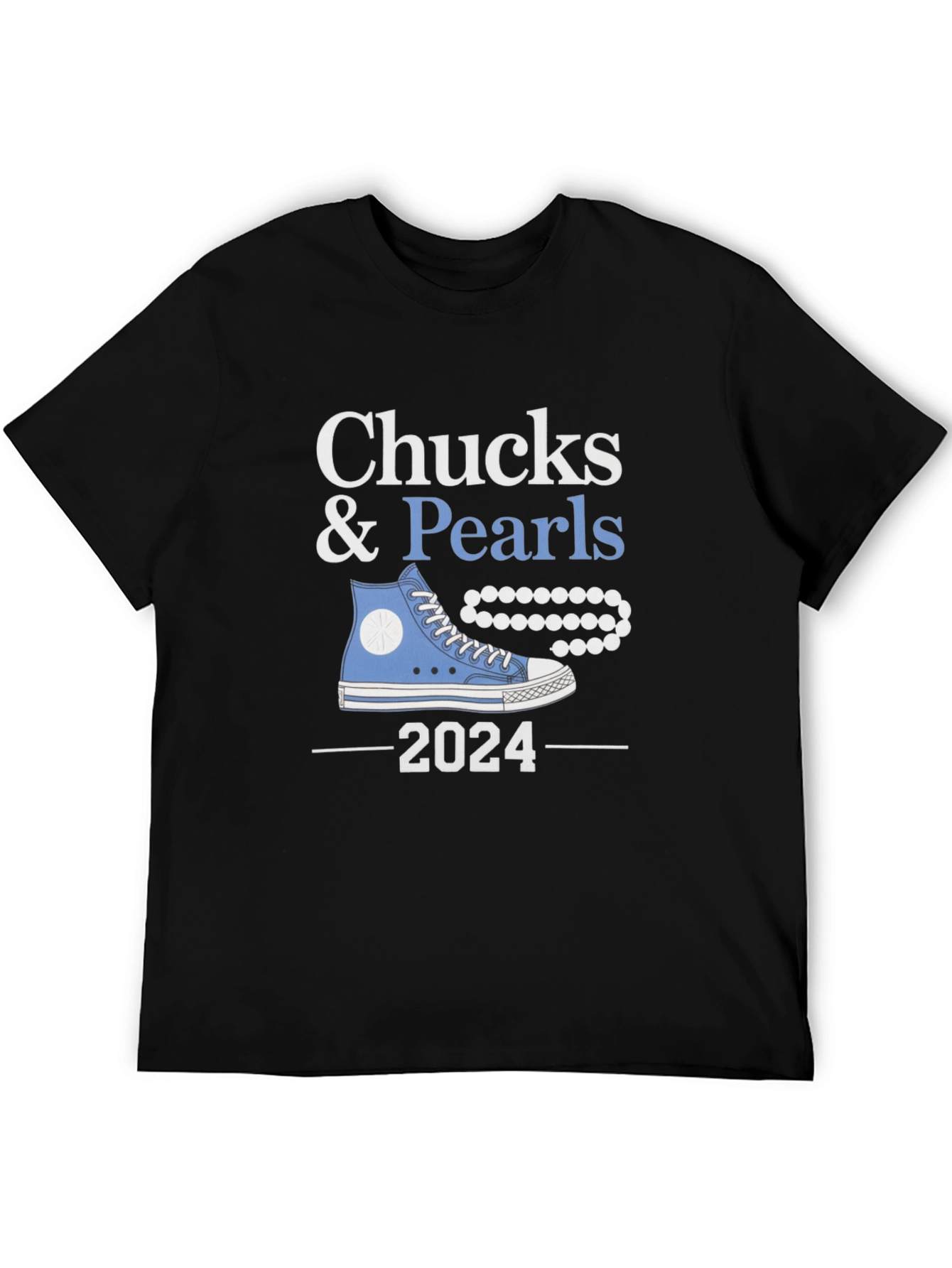 Black Chucks & Pearls 2024 T-Shirt view 5