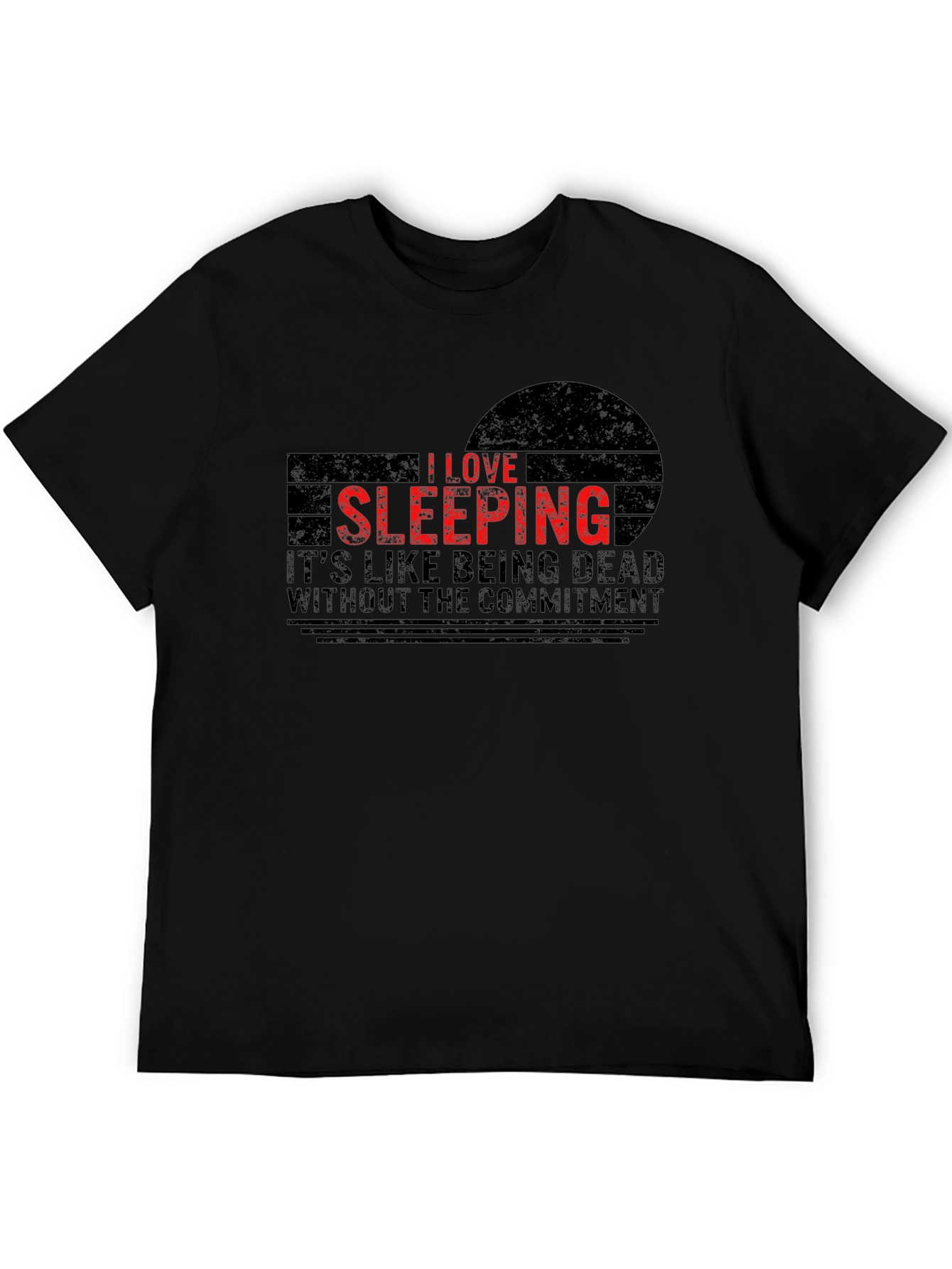 I Love Sleeping T-Shirt - Funny Graphic Tee - 5