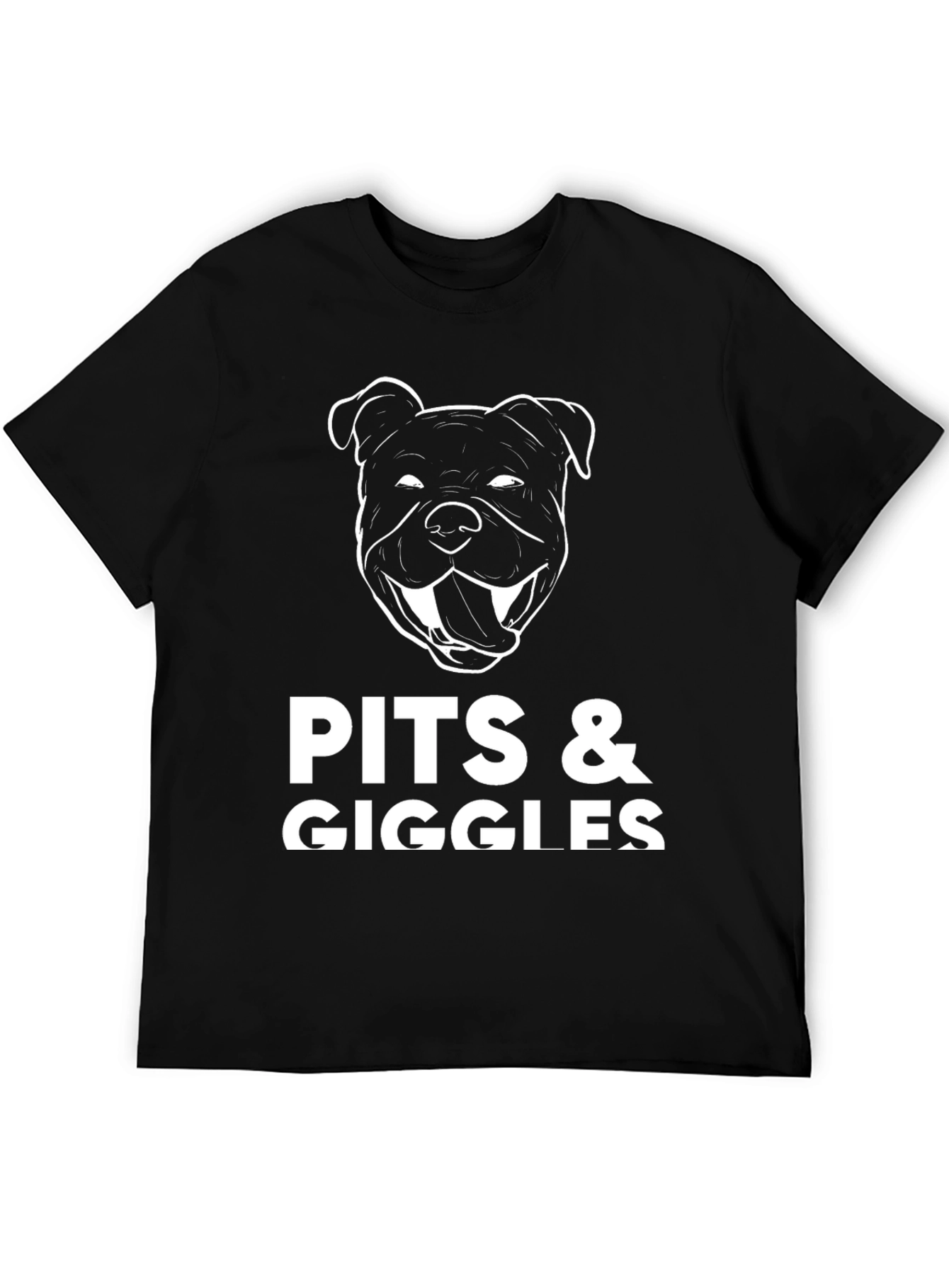 Black Pits & Giggles Graphic Tee - Black view 5