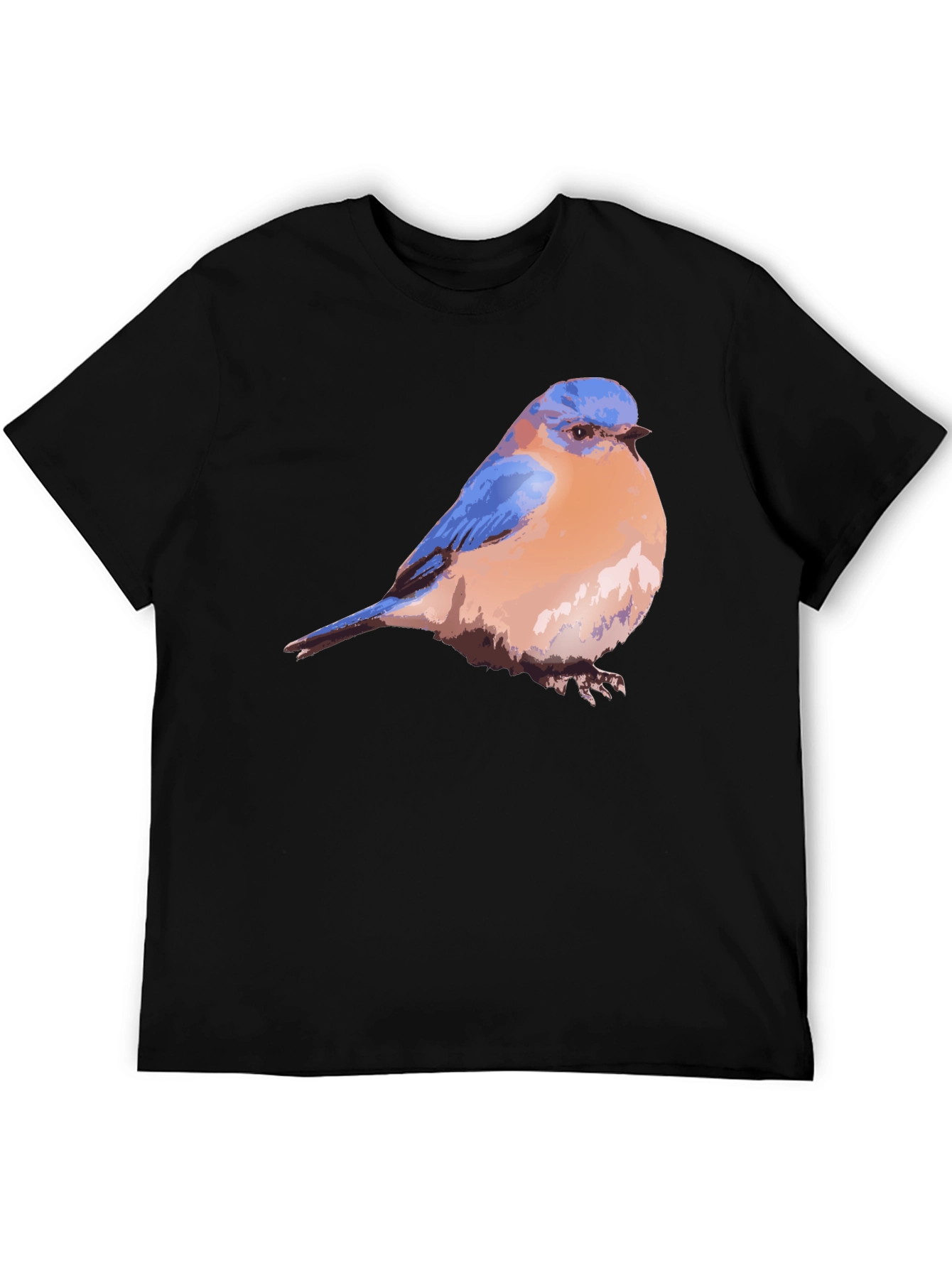 Black Bluebird Graphic Black T-Shirt view 5