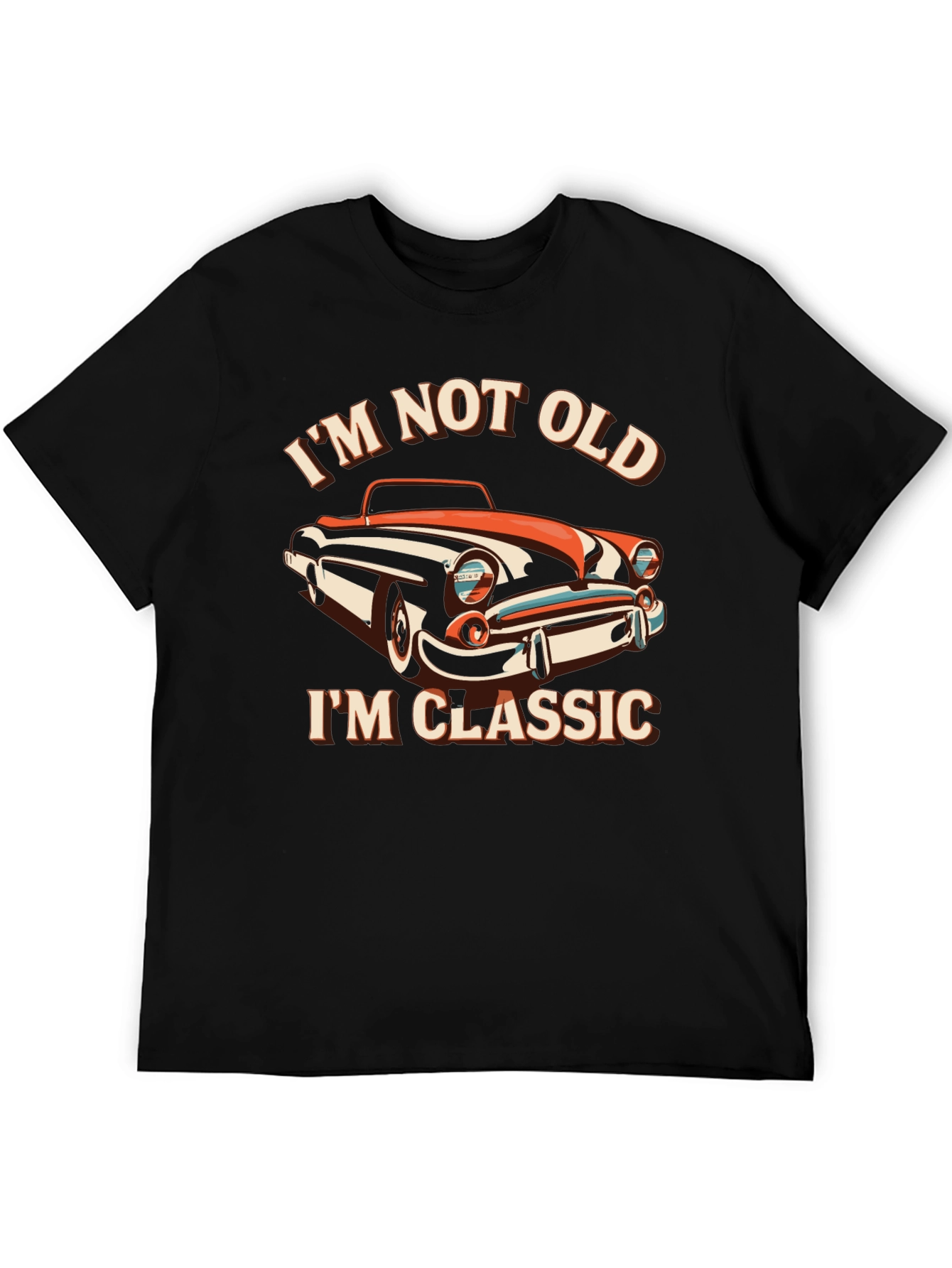 Black I'm Not Old, I'm Classic Car T-Shirt view 5