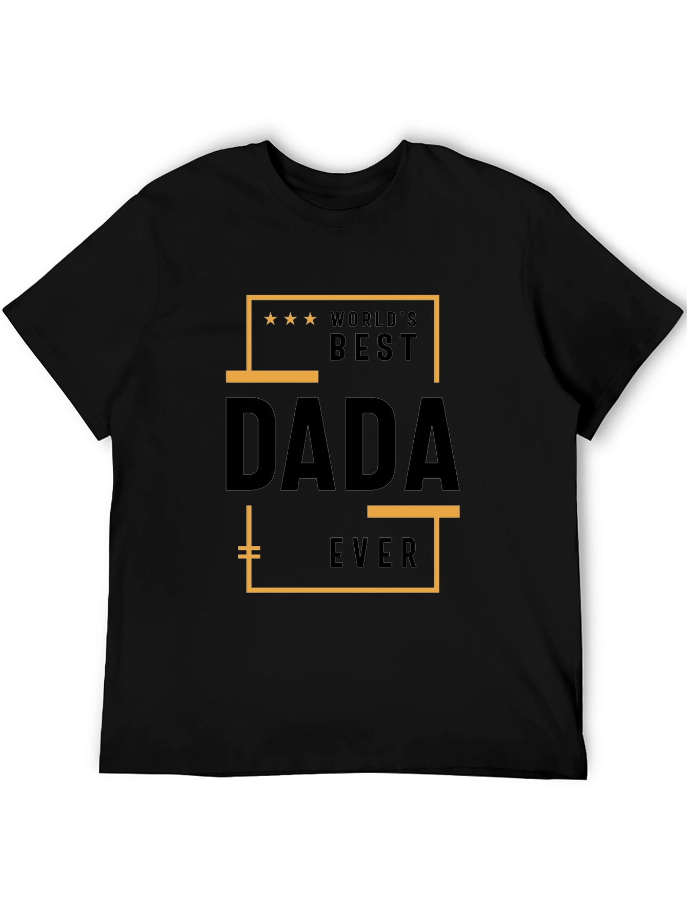 Black World's Best Dada Ever T-Shirt view 5