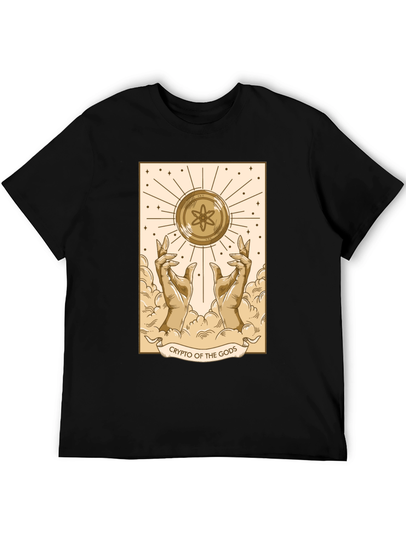 Black Crypto of the Gods T-Shirt - Atomic Design view 5