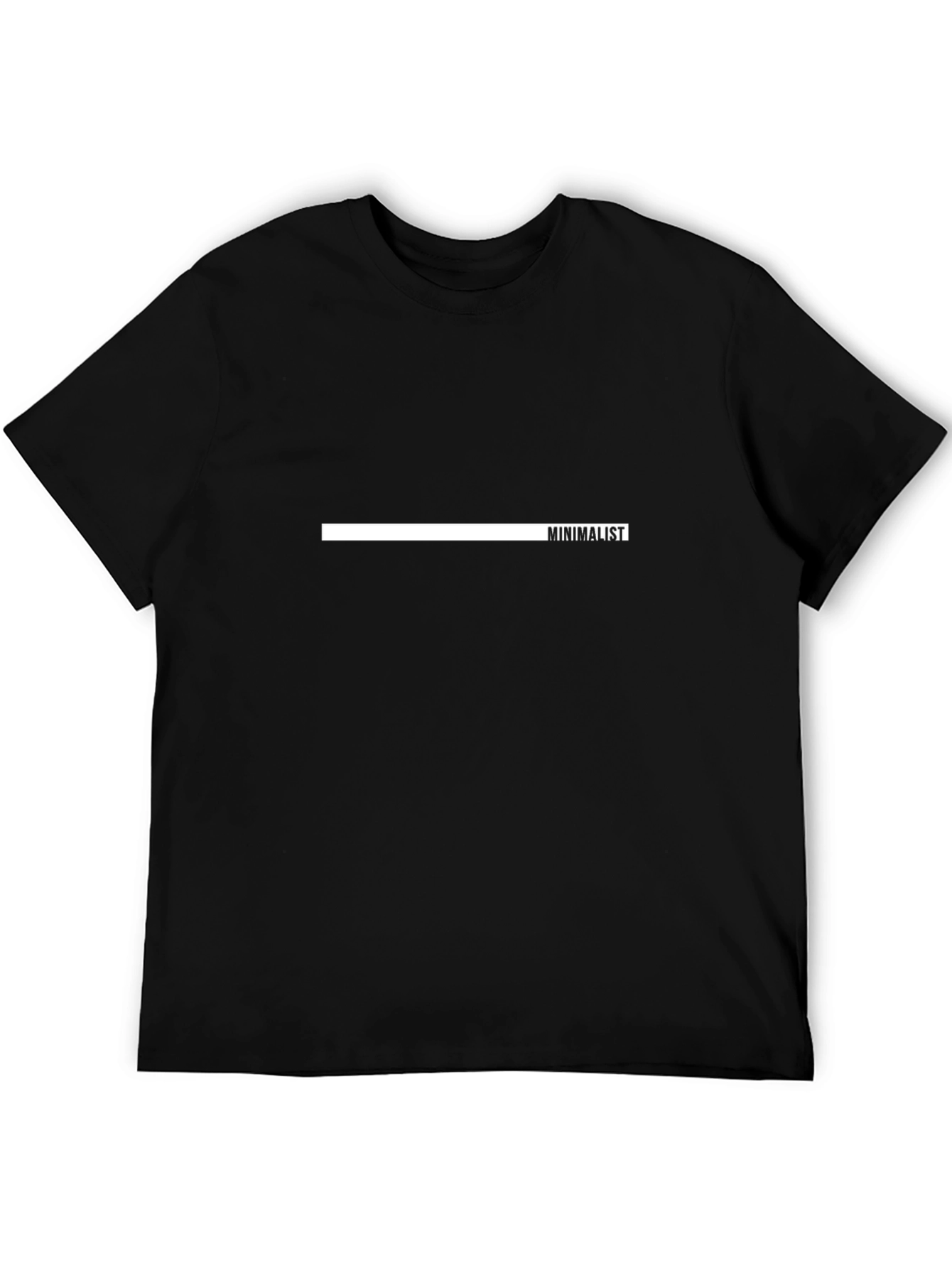 Black Minimalist Black T-Shirt - Stylish and Comfortable view 5