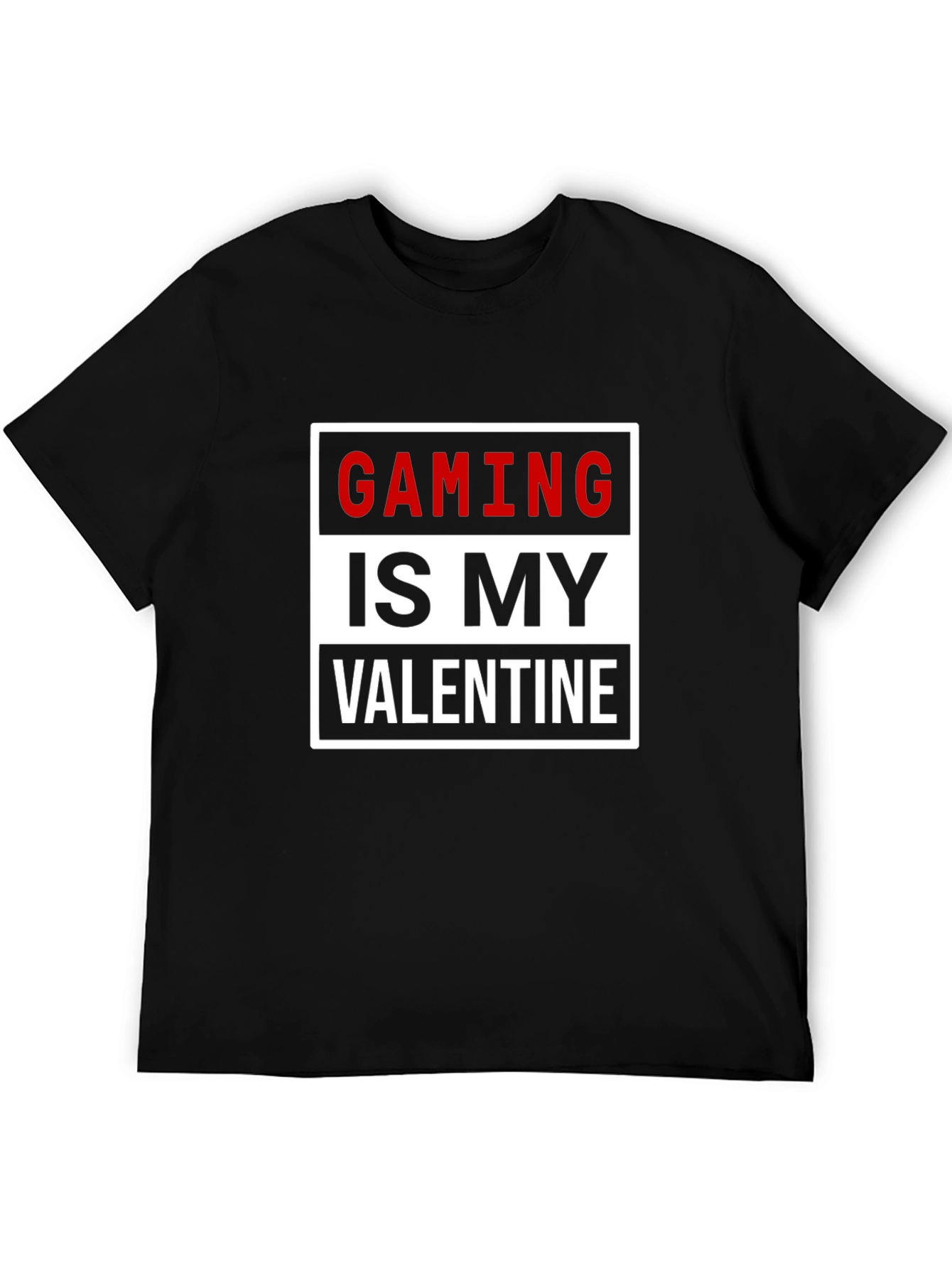 Black Gaming Is My Valentine Graphic Tee view 5