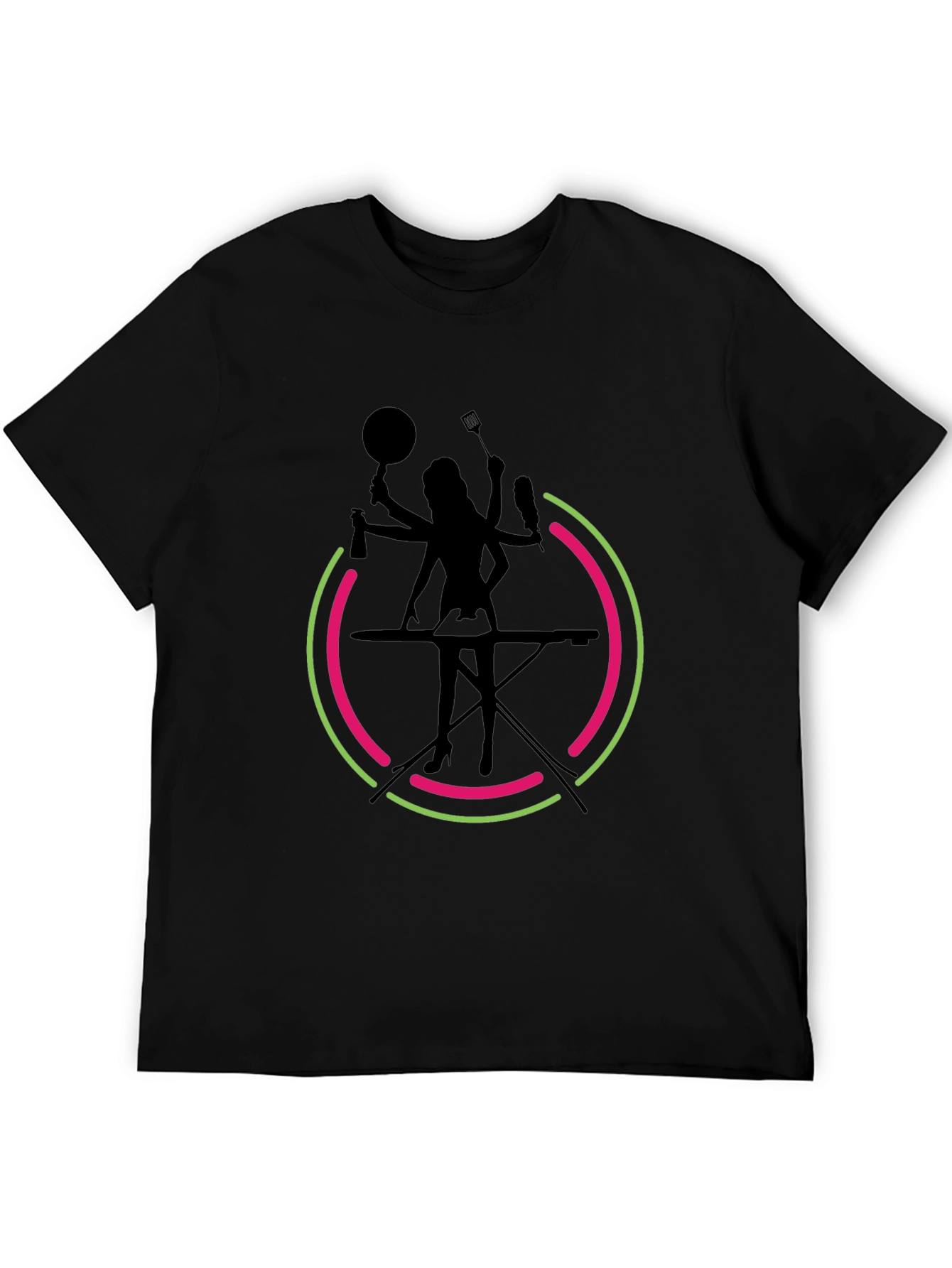 Black Multi-Tasking Diva Graphic Tee - Black T-Shirt view 5